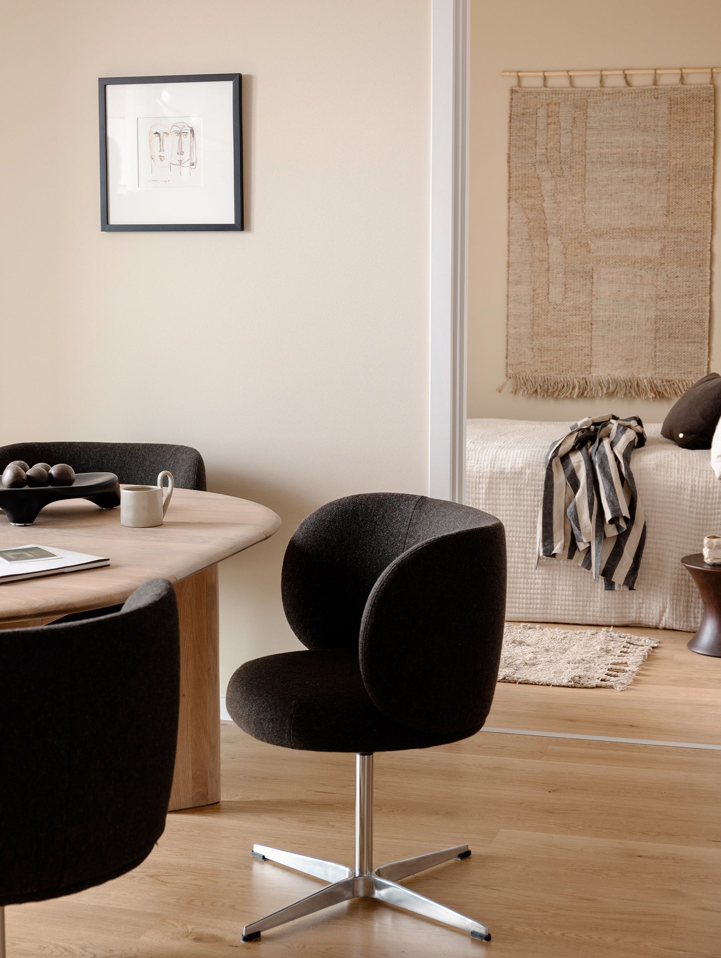 Rico Dining Chair - Swivel Base by Ferm Living
