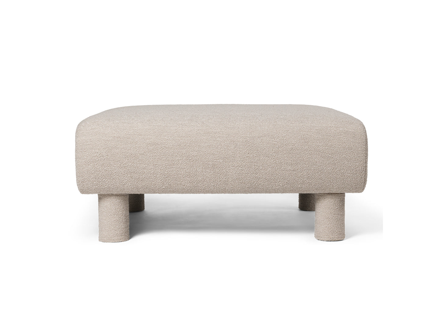 Dase Ottoman by Ferm Living - Soft Boucle Natural