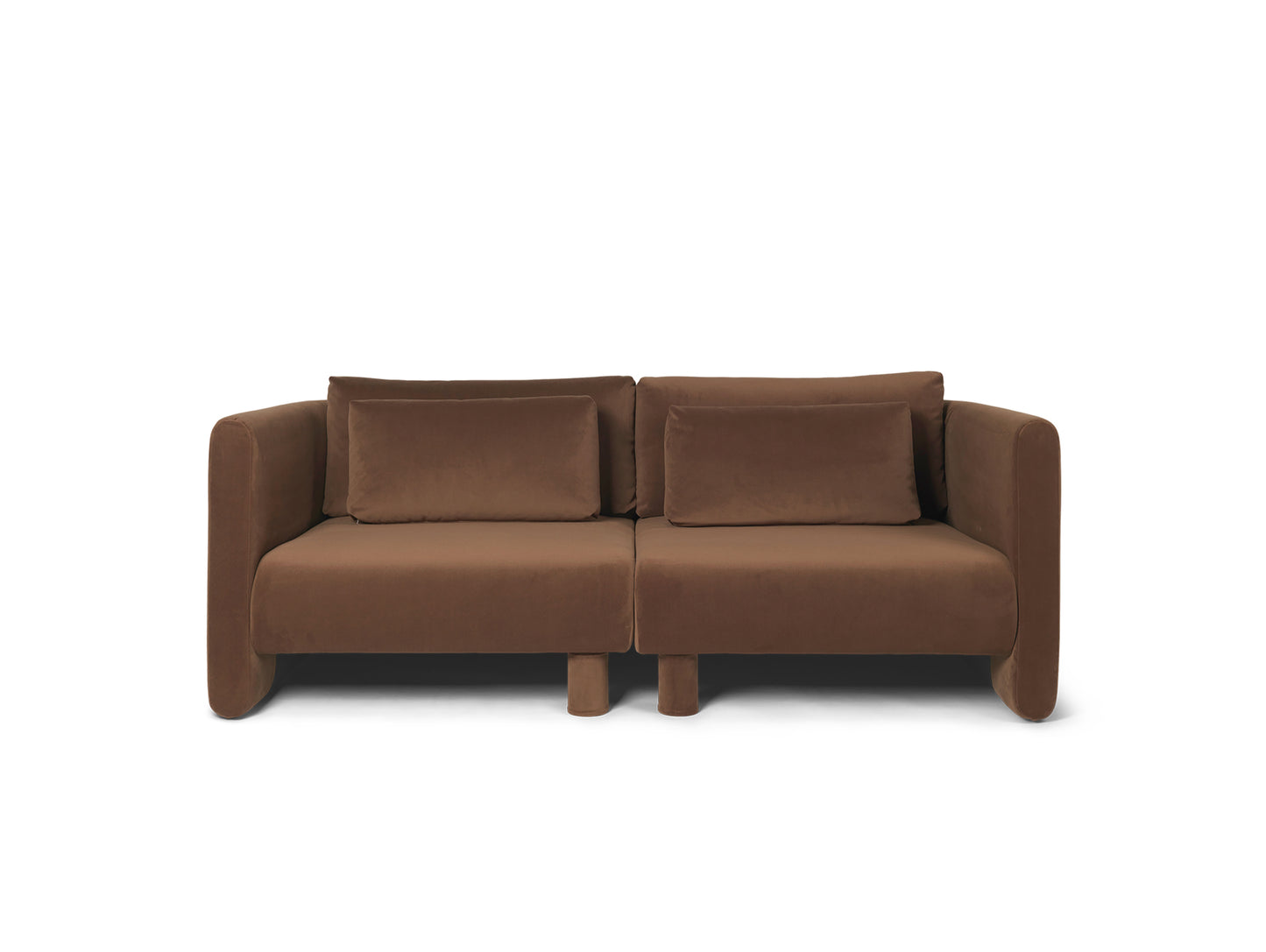 Dase Modular Sofa - Individual Modules by Ferm Living - Rich Velvet / Soft Brown