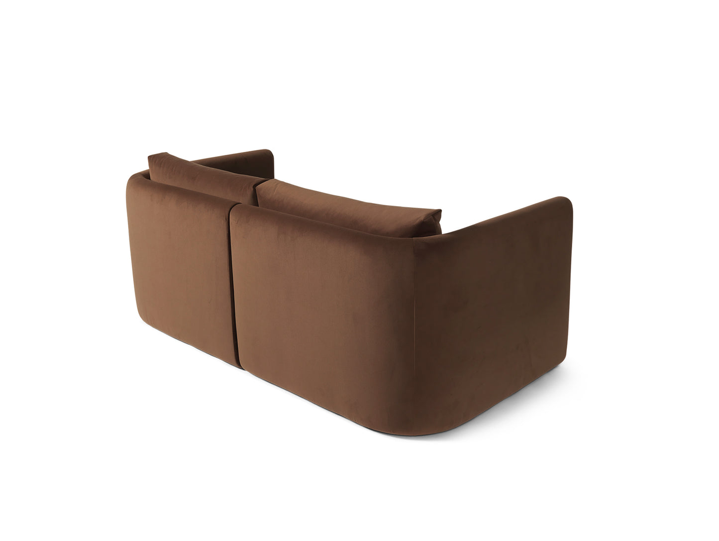 Dase 2-Seater Modular Sofa by Ferm Living - Rich Velvet Soft Brown