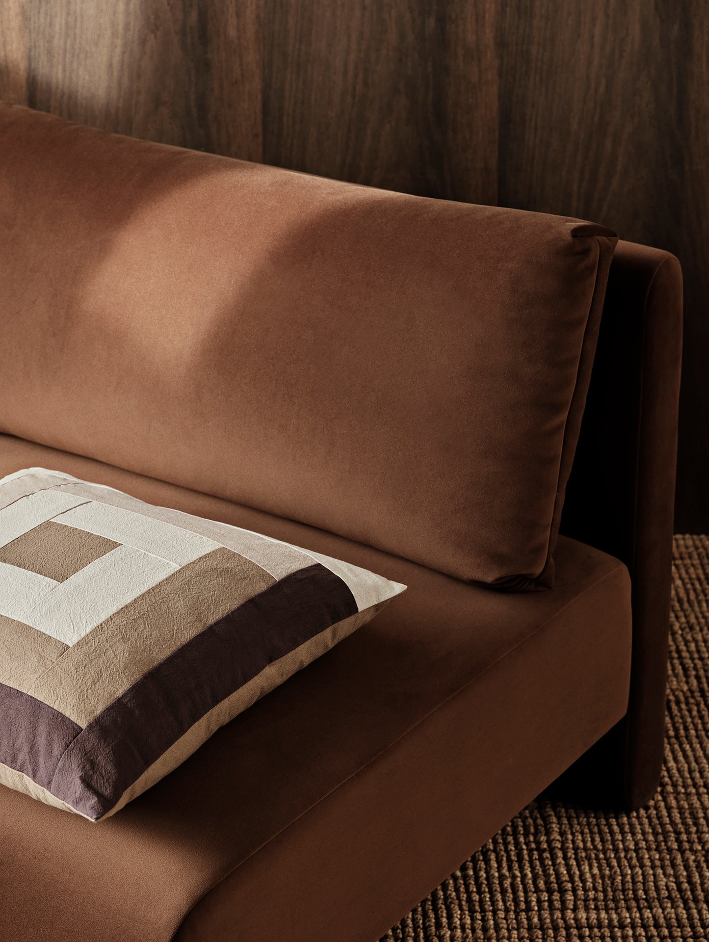 Dase Modular Sofa - Individual Modules by Ferm Living - Rich Velvet / Soft Brown