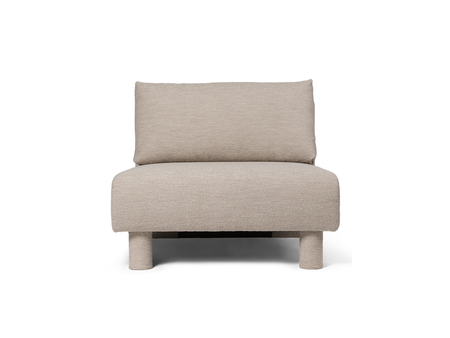 Dase Modular Sofa - Individual Modules by Ferm Living - Centre Module / Soft Boucle / Natural