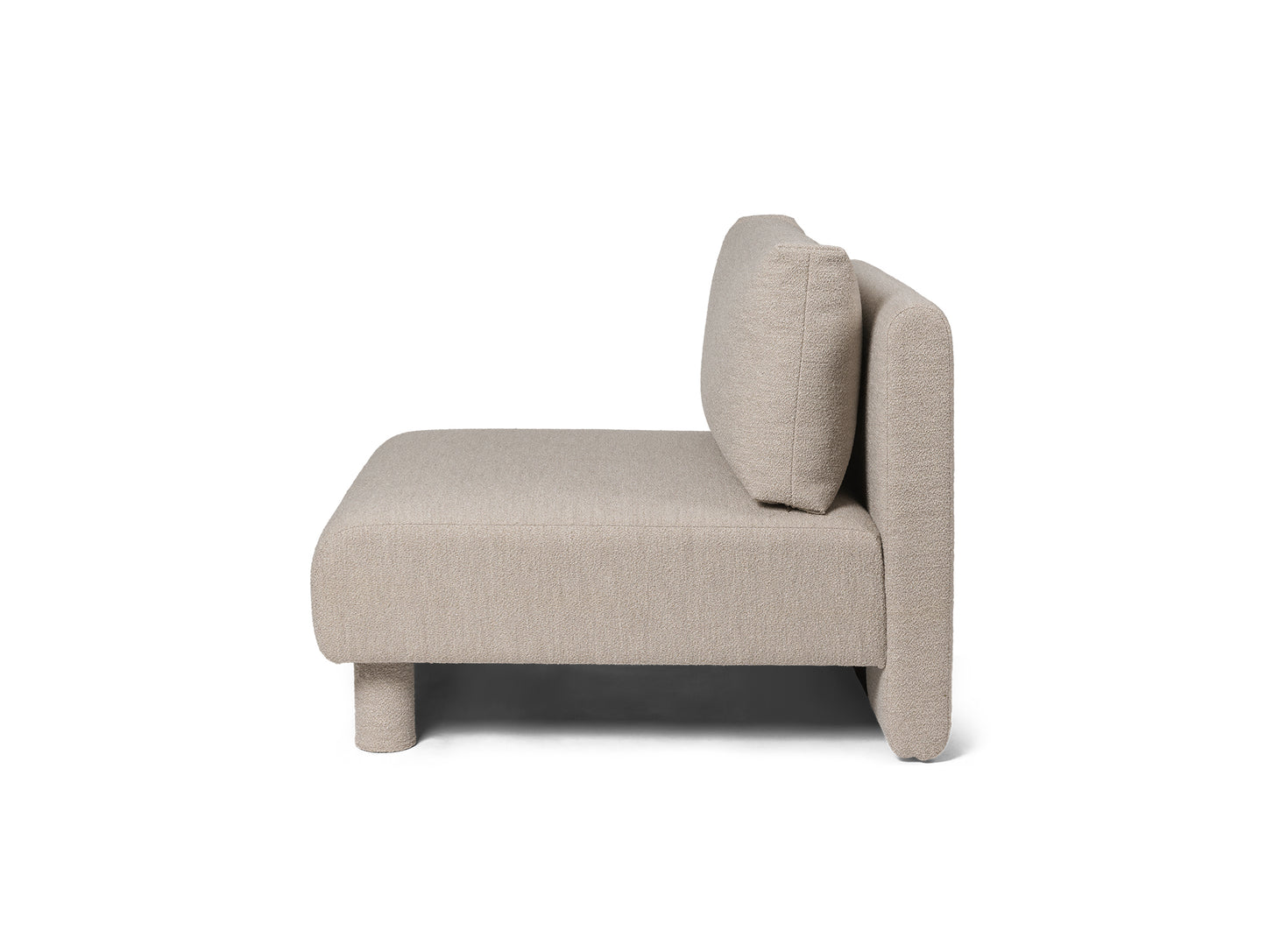 Dase Modular Sofa - Individual Modules by Ferm Living - Centre Module / Soft Boucle / Natural