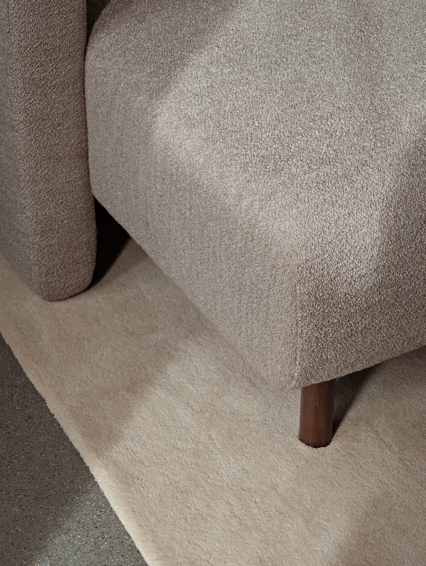 Dase Modular Sofa - Individual Modules by Ferm Living - Soft Boucle Natural