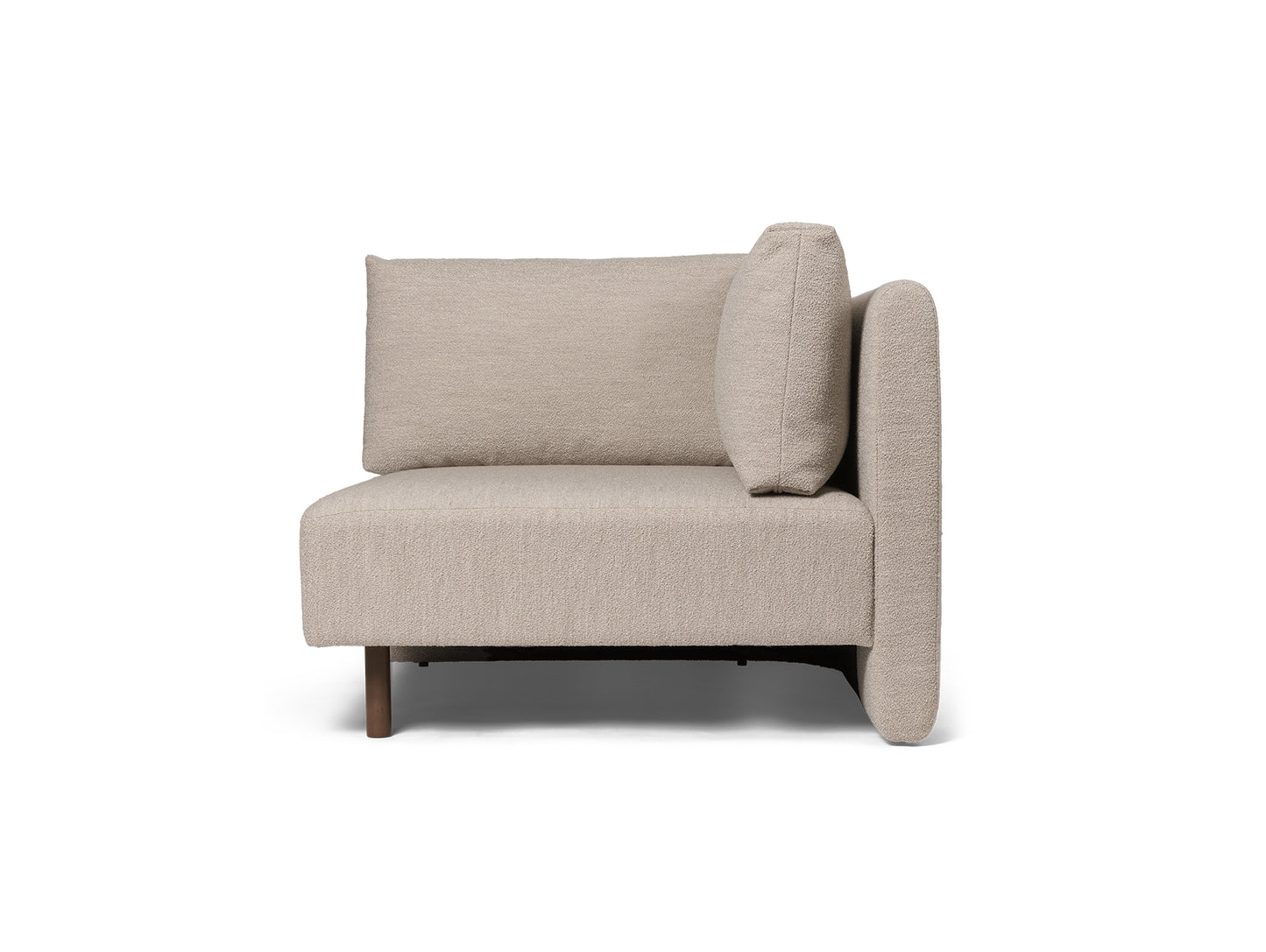 Dase Modular Sofa - Individual Modules by Ferm Living - Connecting Corner Module / Soft Boucle / Natural