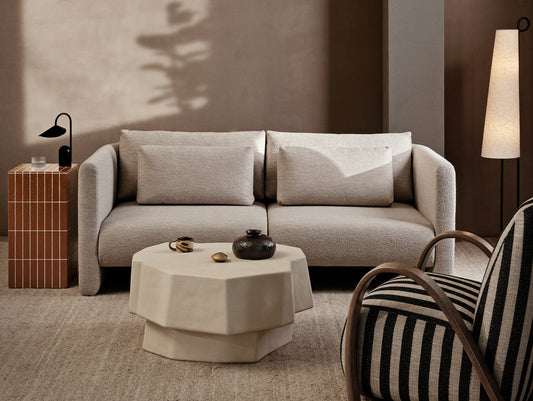 Dase 2-Seater Modular Sofa by Ferm Living - Soft boucle / Natural