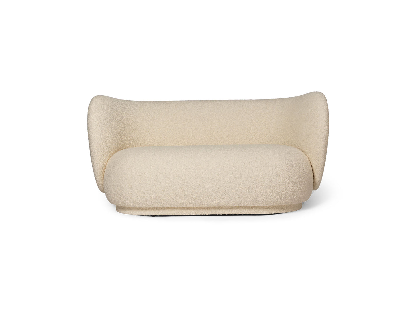 Rico 2-Seater Sofa by Ferm Living - Nordic Boucle Off White
