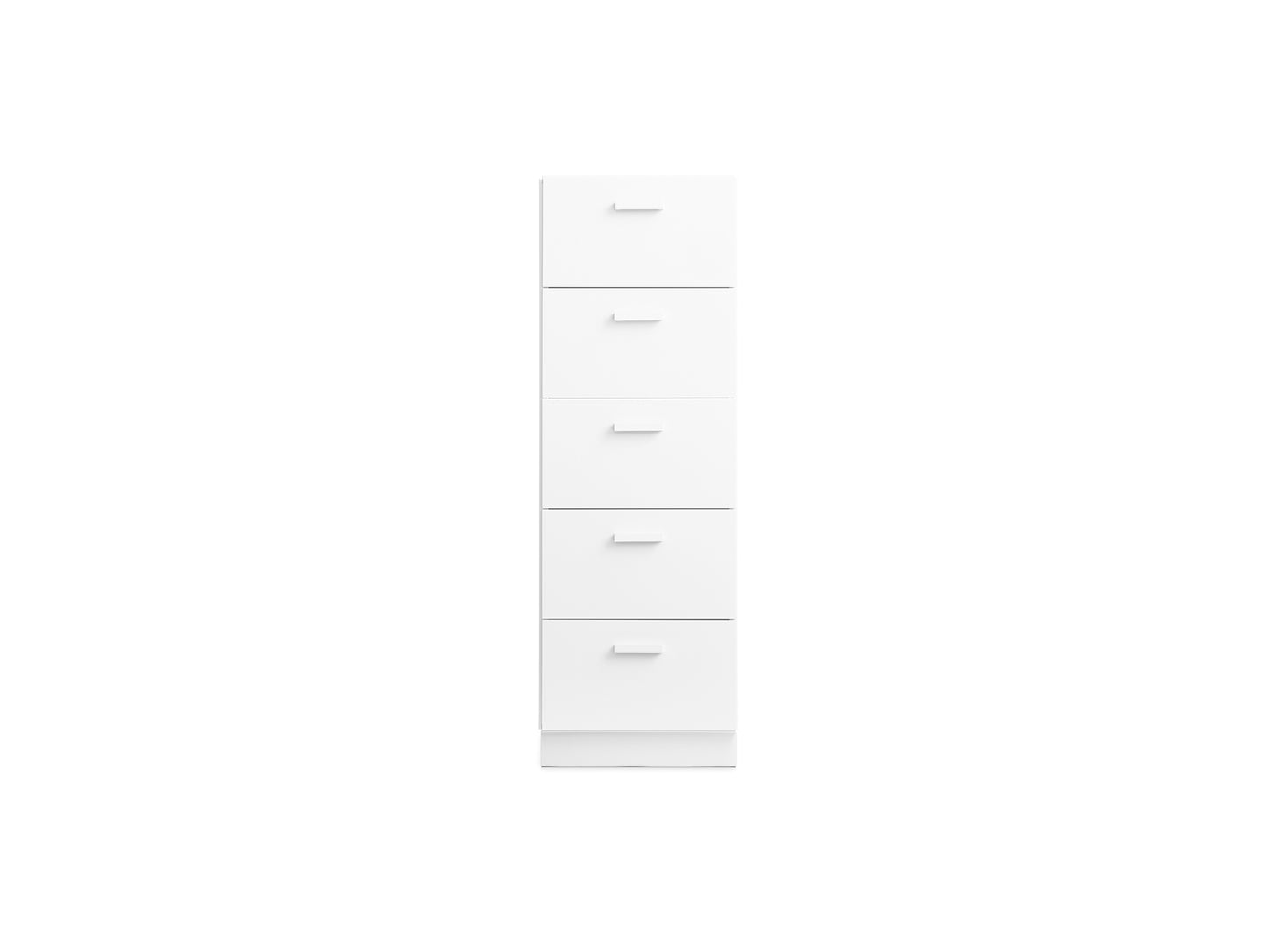Relief Drawers with Plinth Base - Tall by String - White