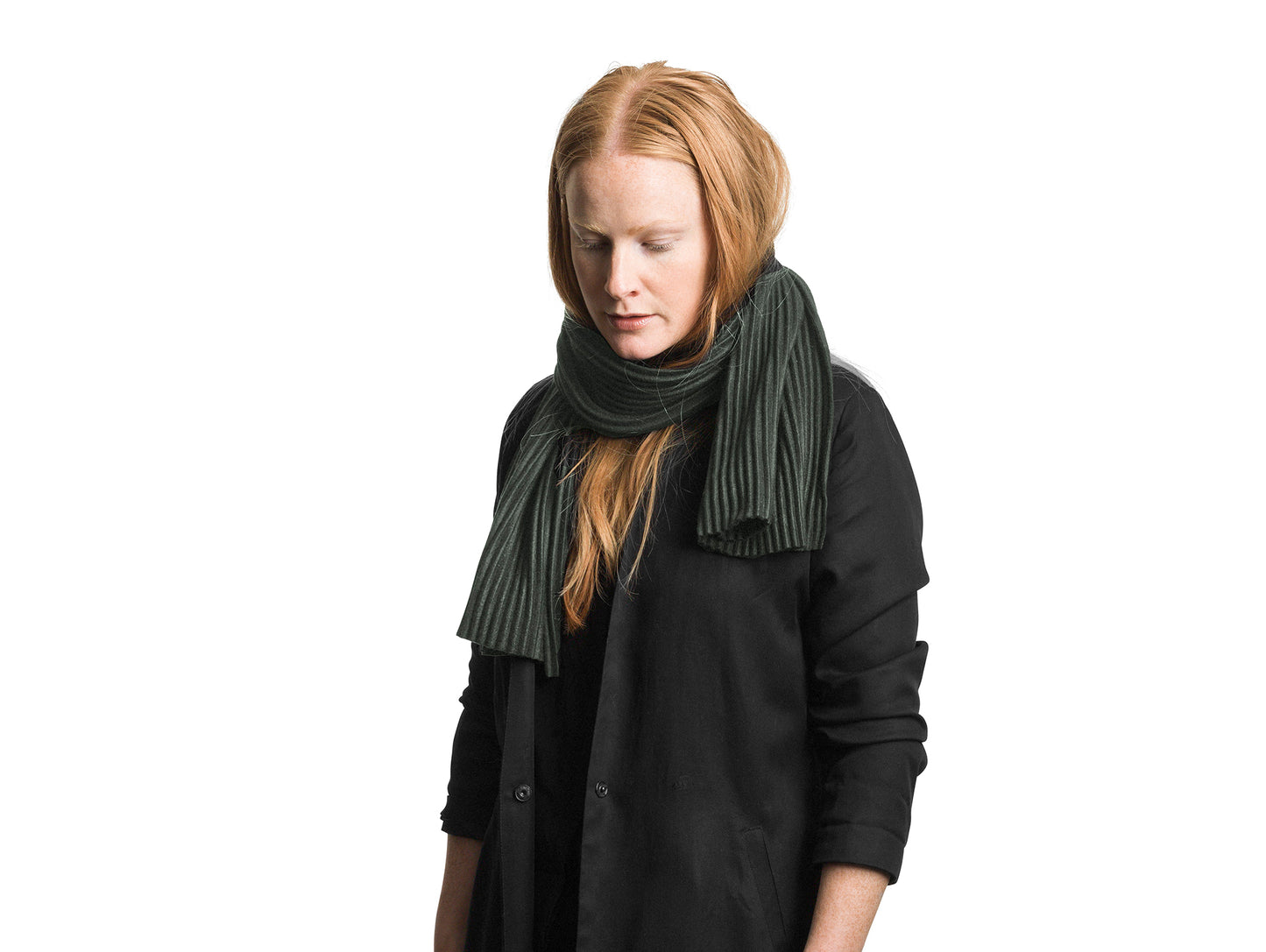 Pleece Short Scarf by Design House Stockholm - Forest Green