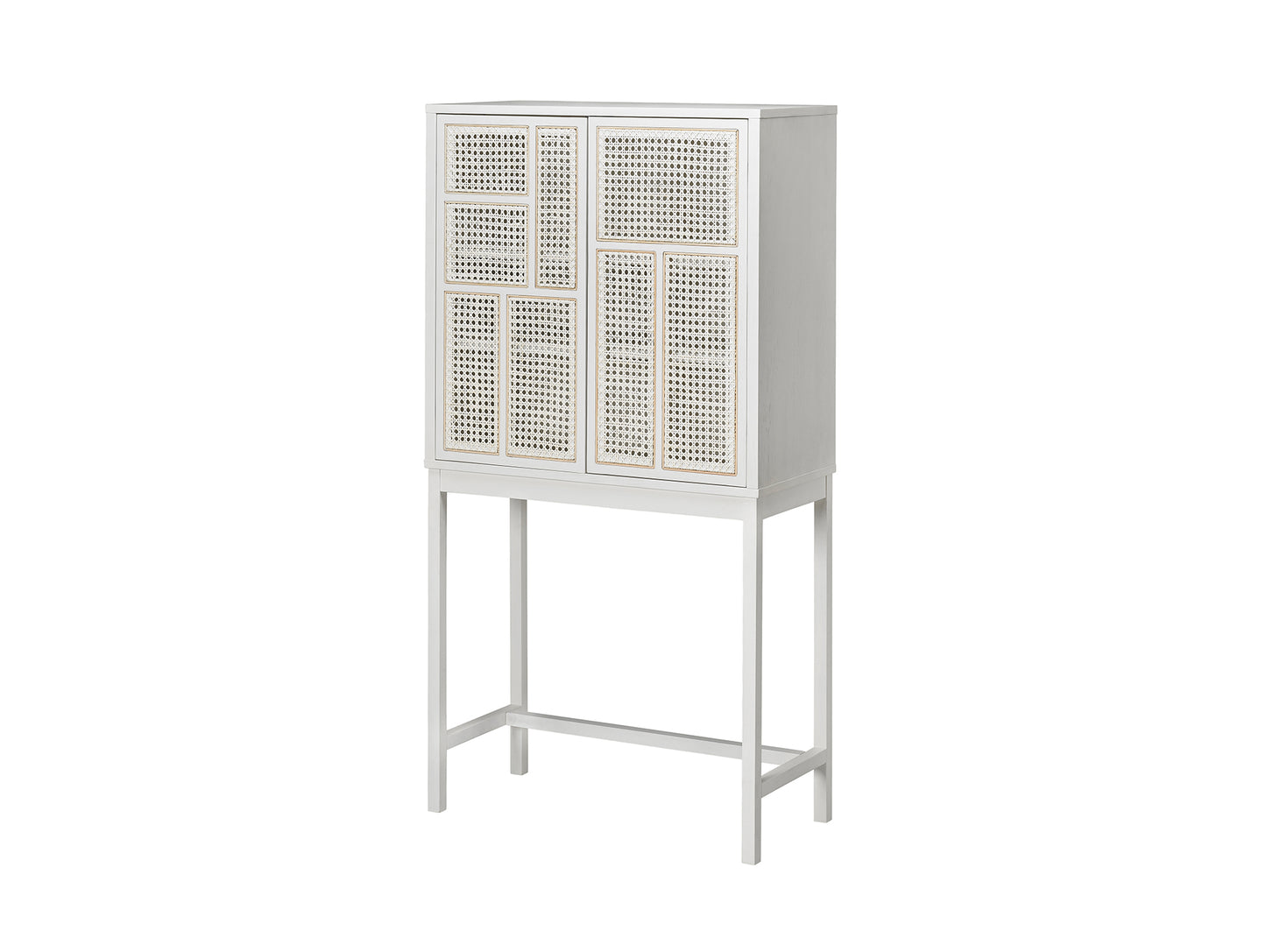 Air Cabinet by Design House Stockholm - White/Grey Painted Oak