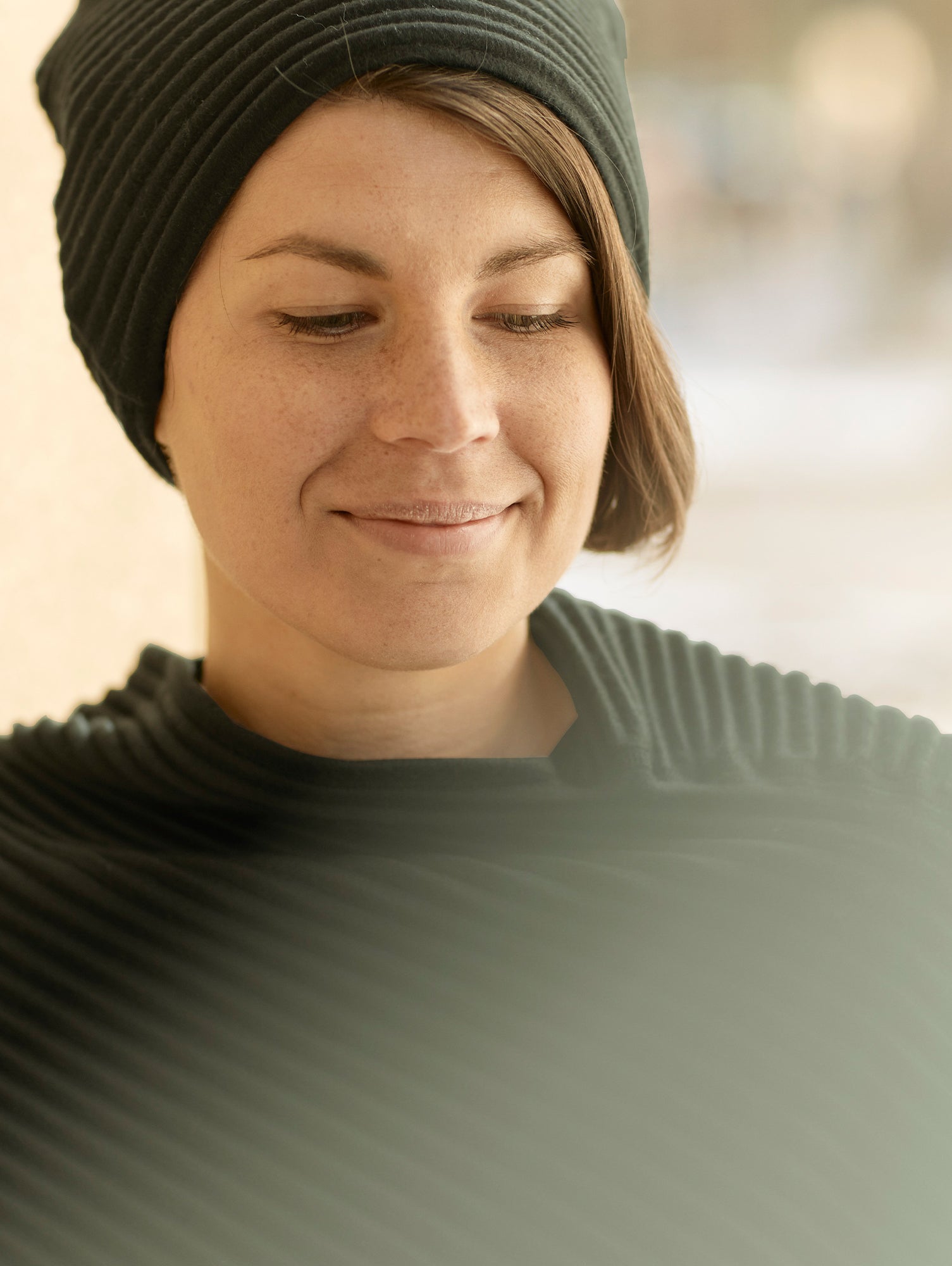 Forest Green Pleece Short Poncho by Design House Stockholm