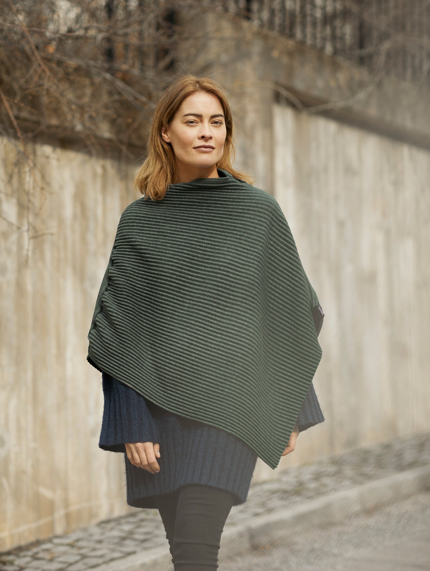 Forest Green Pleece Short Poncho by Design House Stockholm