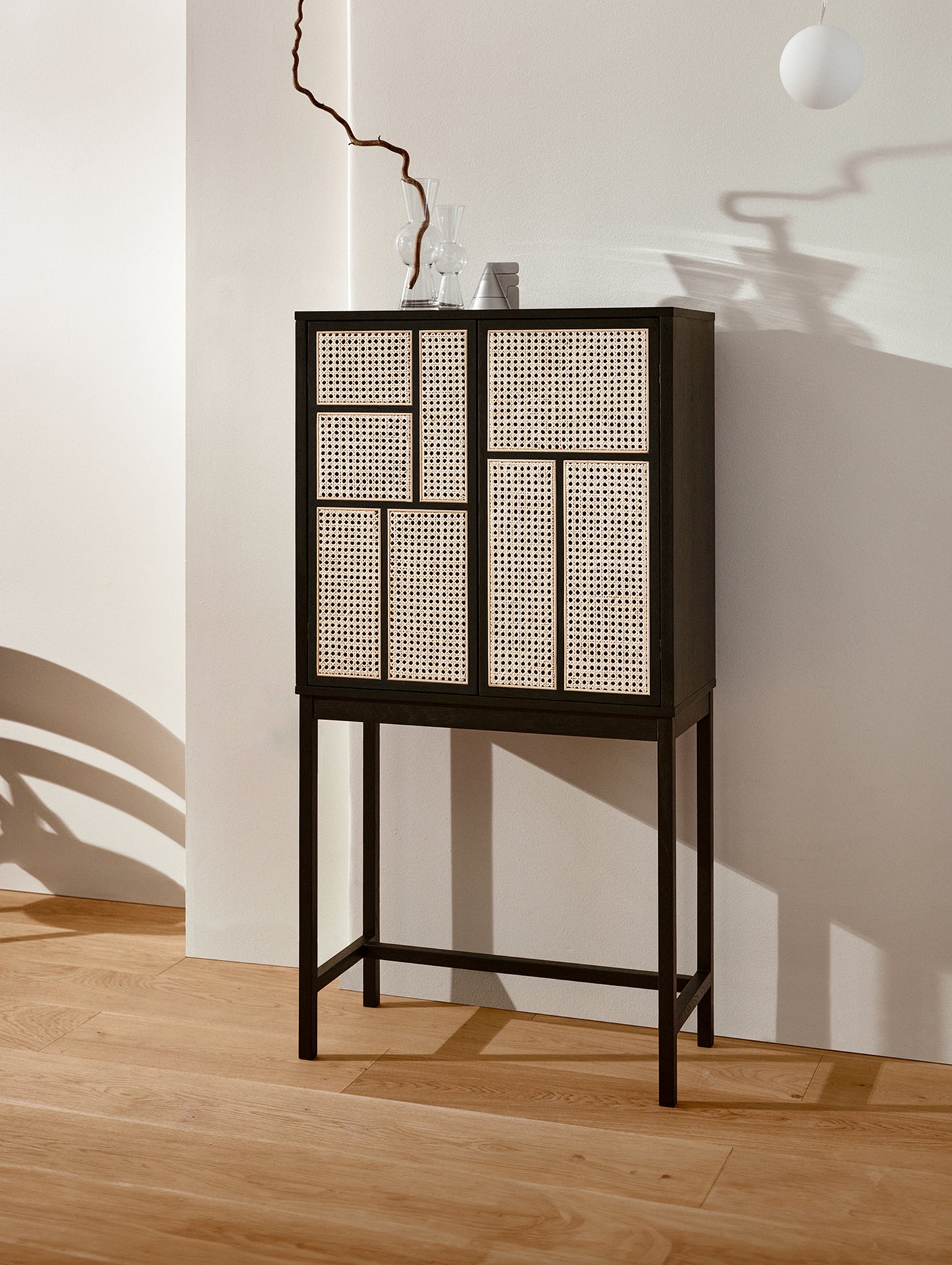 Air Cabinet by Design House Stockholm - Black Painted Oak