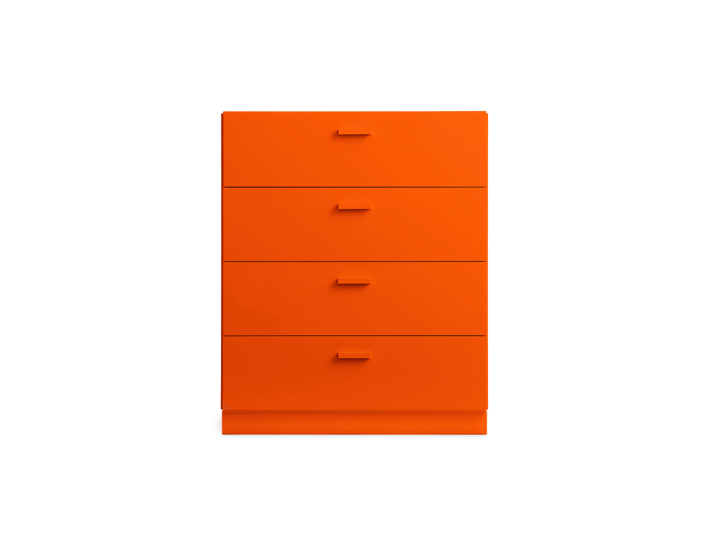 Relief Drawers with Plinth - Wide by String - Orange