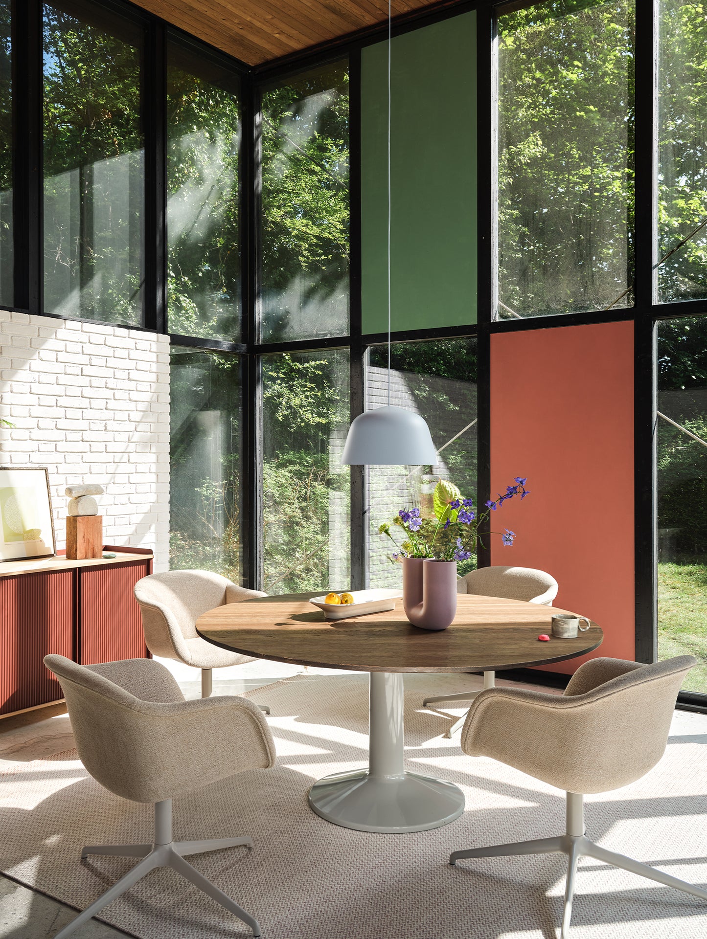 Fiber Soft Armchair with Swivel Base by Muuto - Ecriture 240