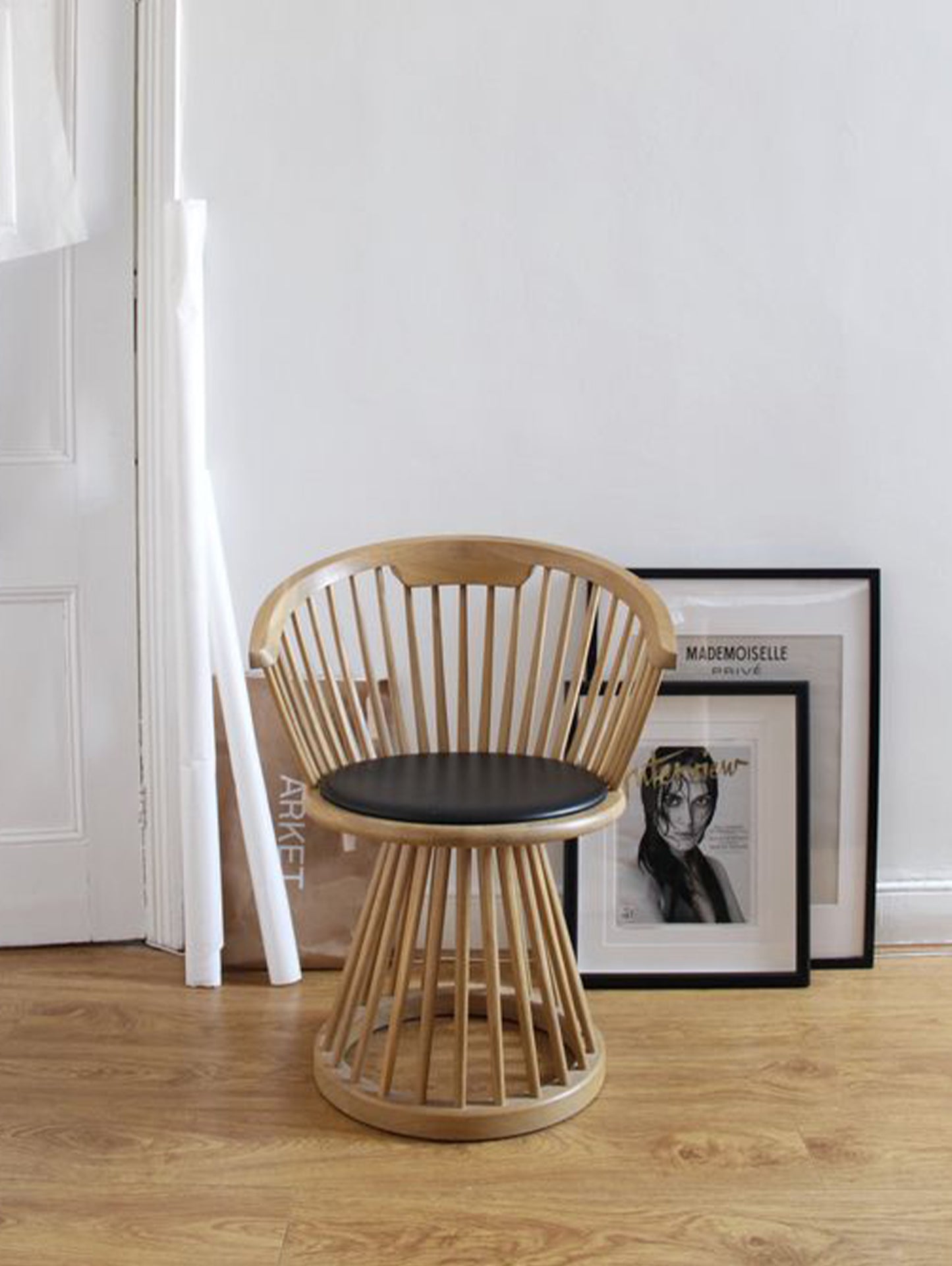 Fan Dining Chair by Tom Dixon - Clear Lacquered Ash