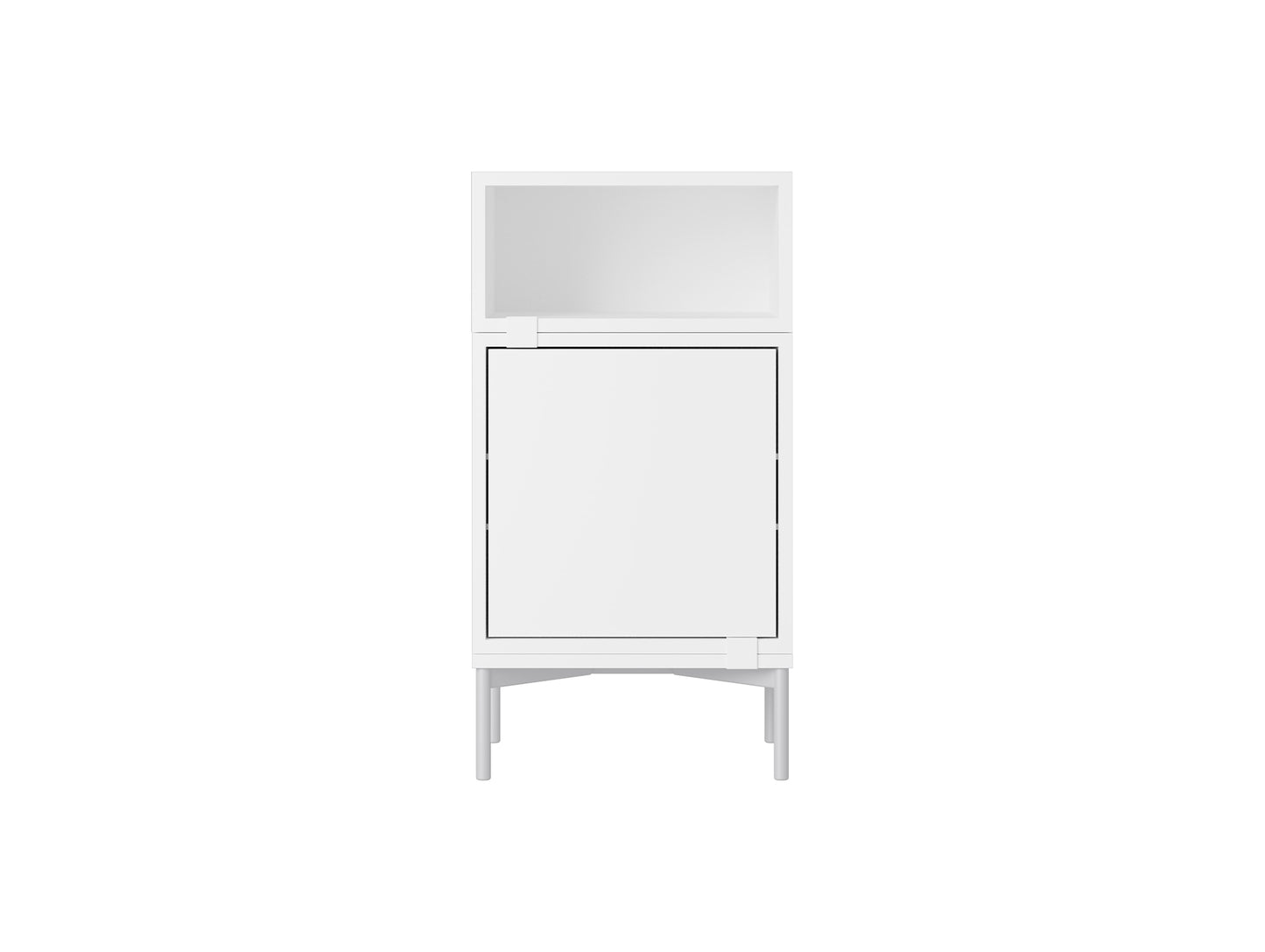 Stacked Storage System - Bedside Table / Configuration 2 / White by Muuto