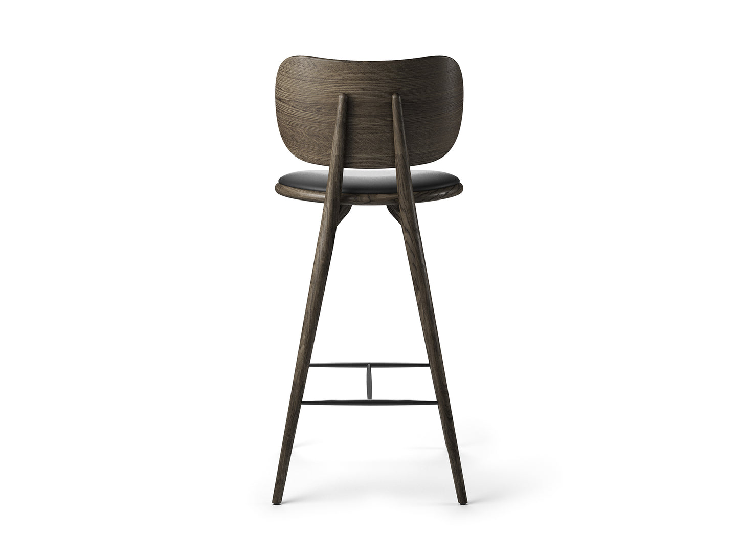 High Stool Backrest by Mater - H 74 cm / Sirka Grey Oak 