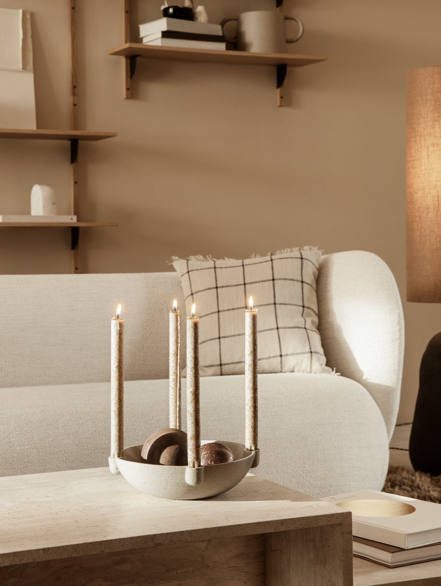 Rico Divan / Boucle Off-White / Right Backrest / by Ferm Living