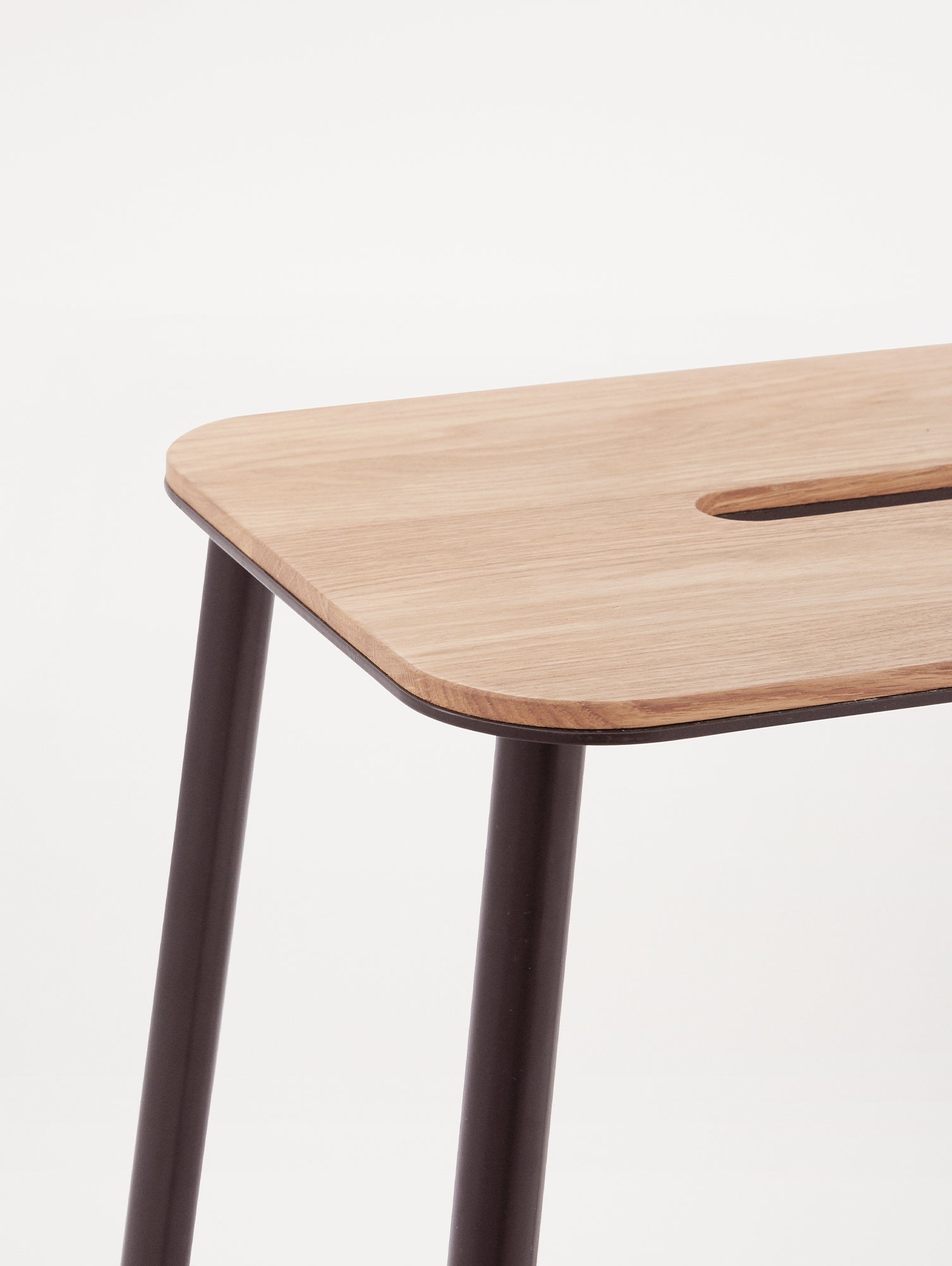 Adam Stool by Frama - Black Powder Coated Steel Frame