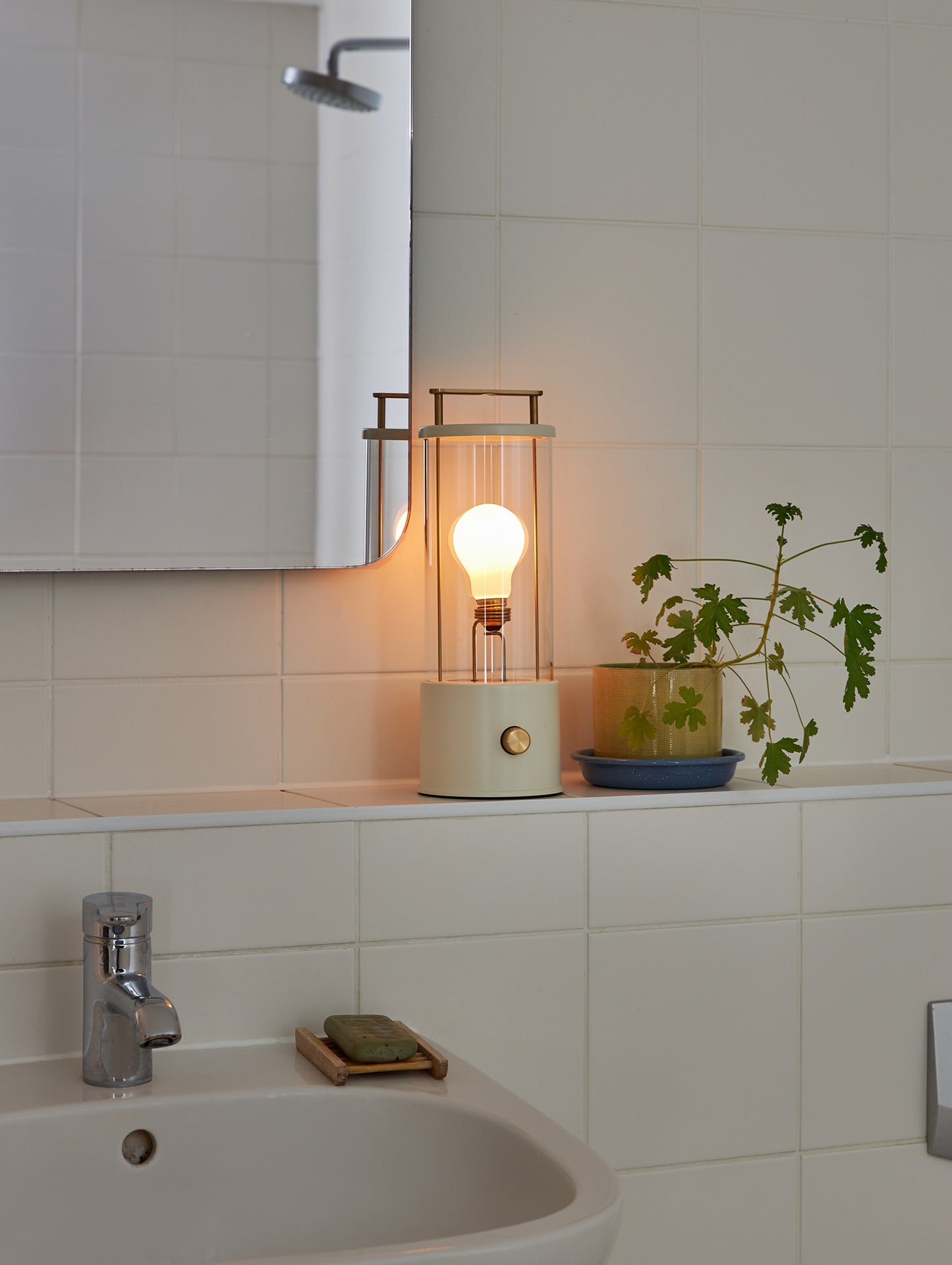 The Muse Portable Lamp in Candlenut White by Tala
