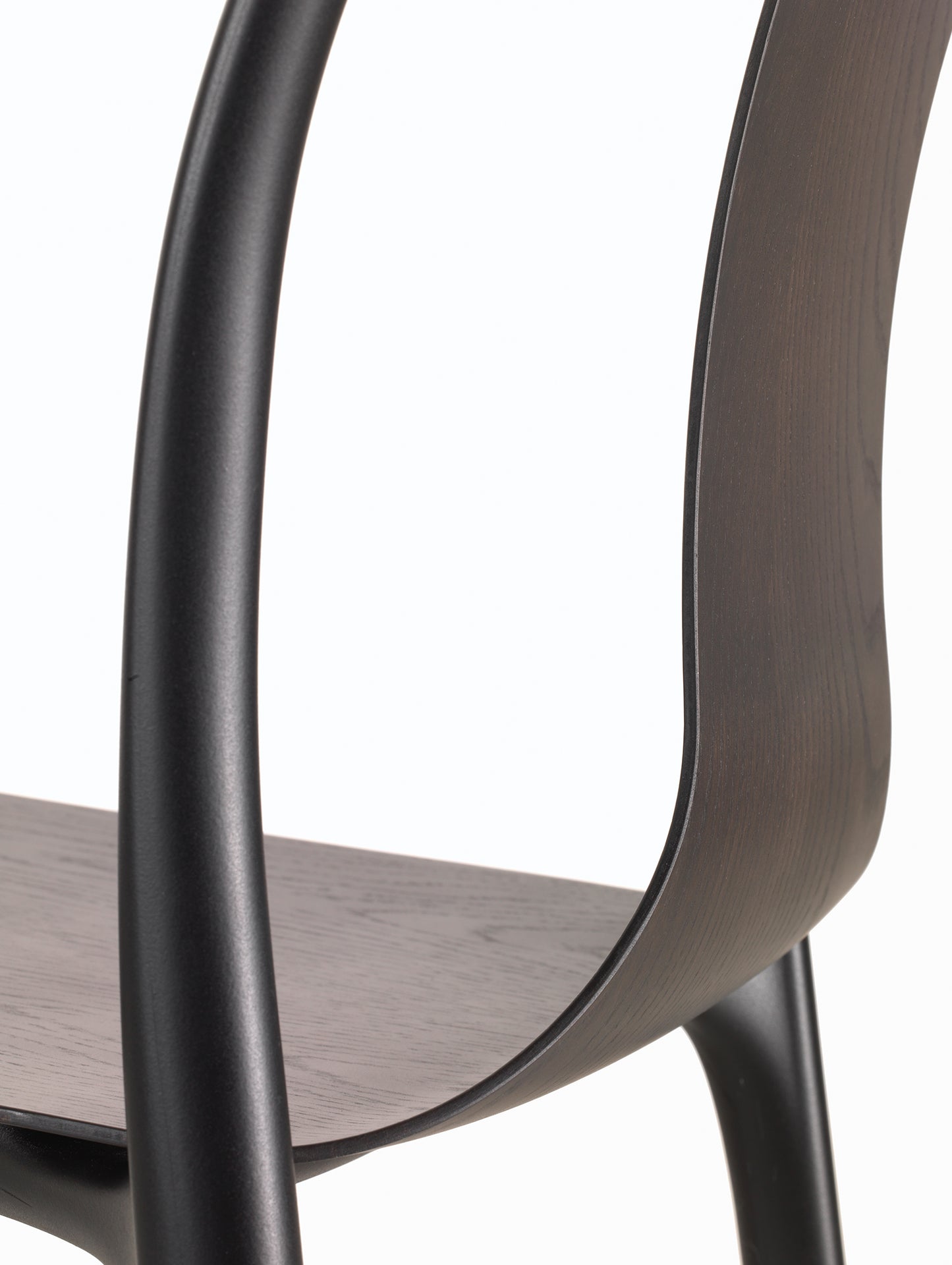 Belleville Chair Wood by Vitra - Dark Lacquered Oak