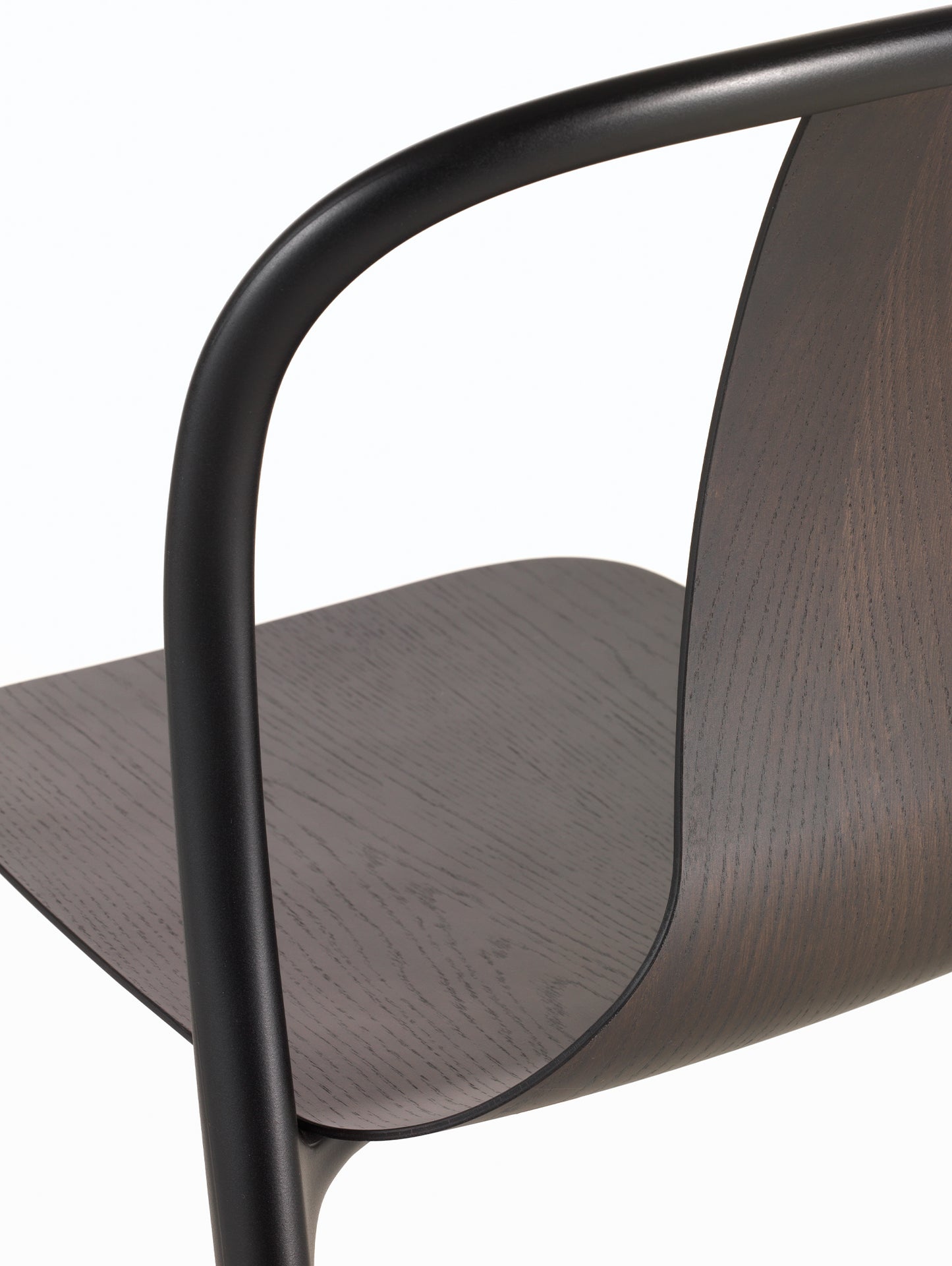 Belleville Chair Wood by Vitra - Dark Lacquered Oak