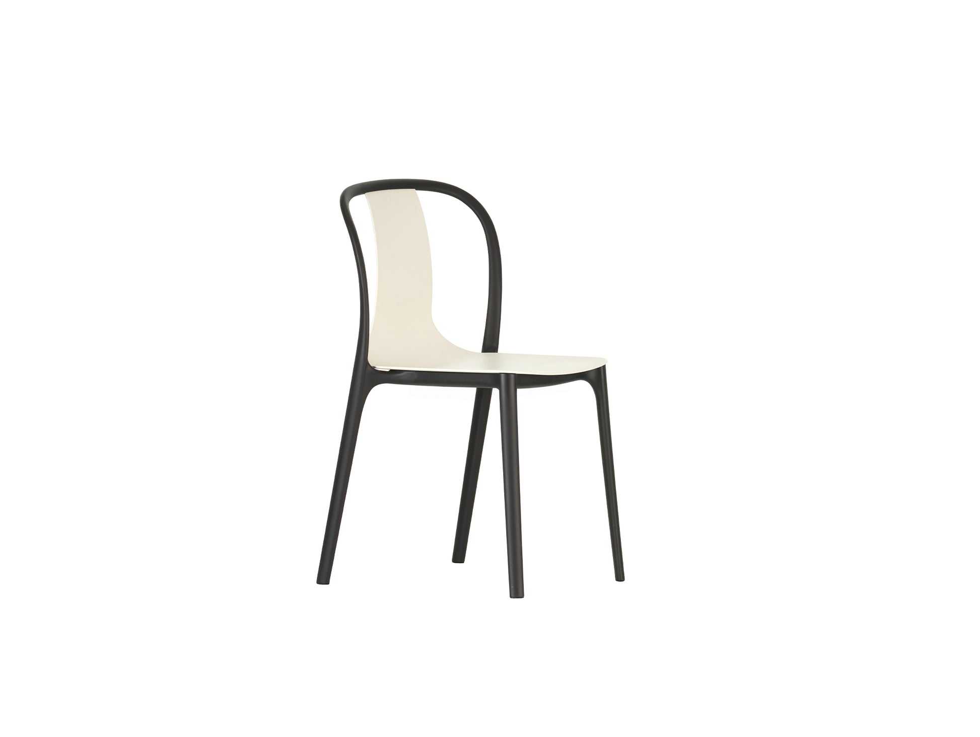 Belleville Chair Plastic by Vitra - Cream