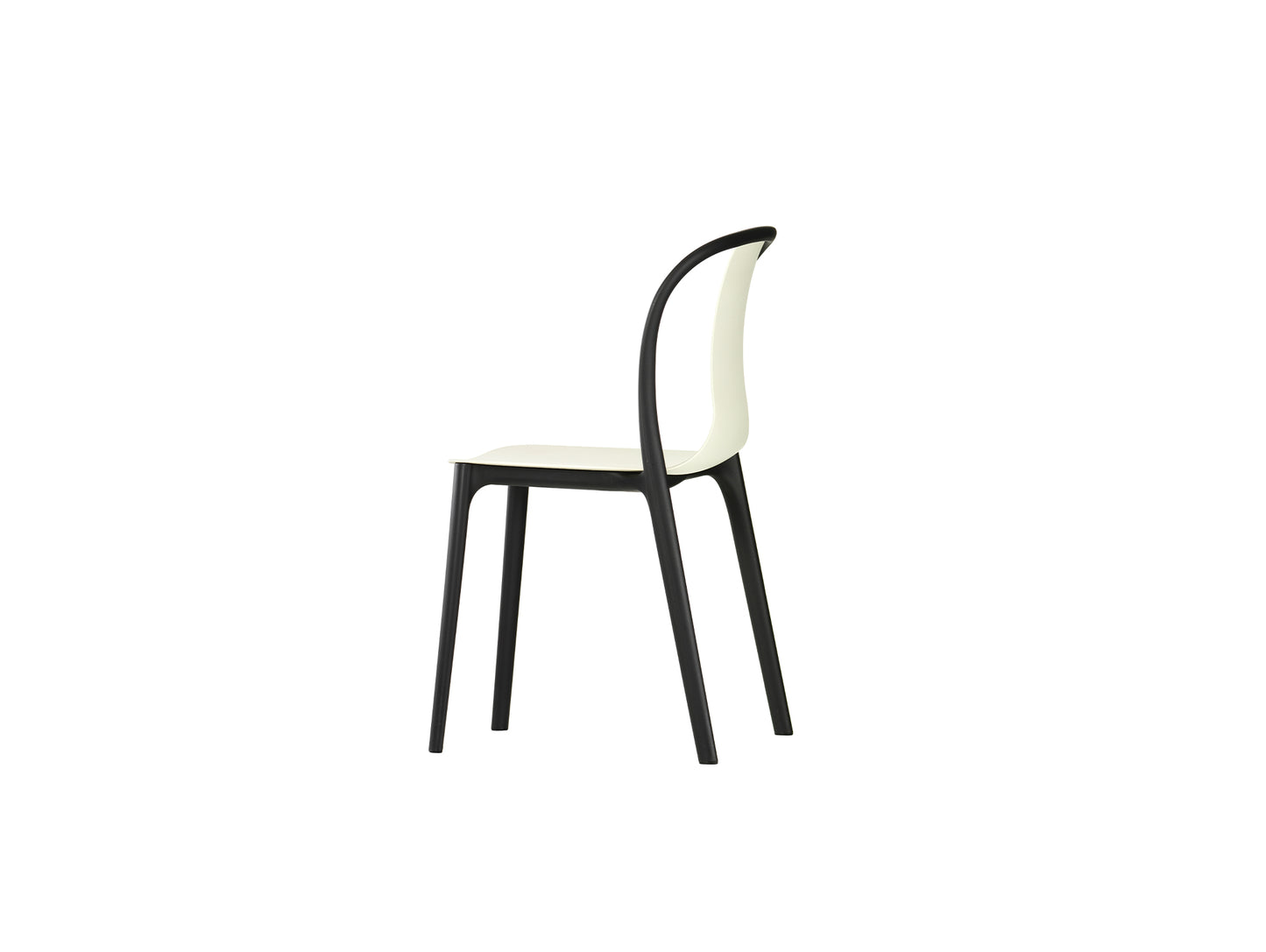 Belleville Chair Plastic by Vitra - Cream