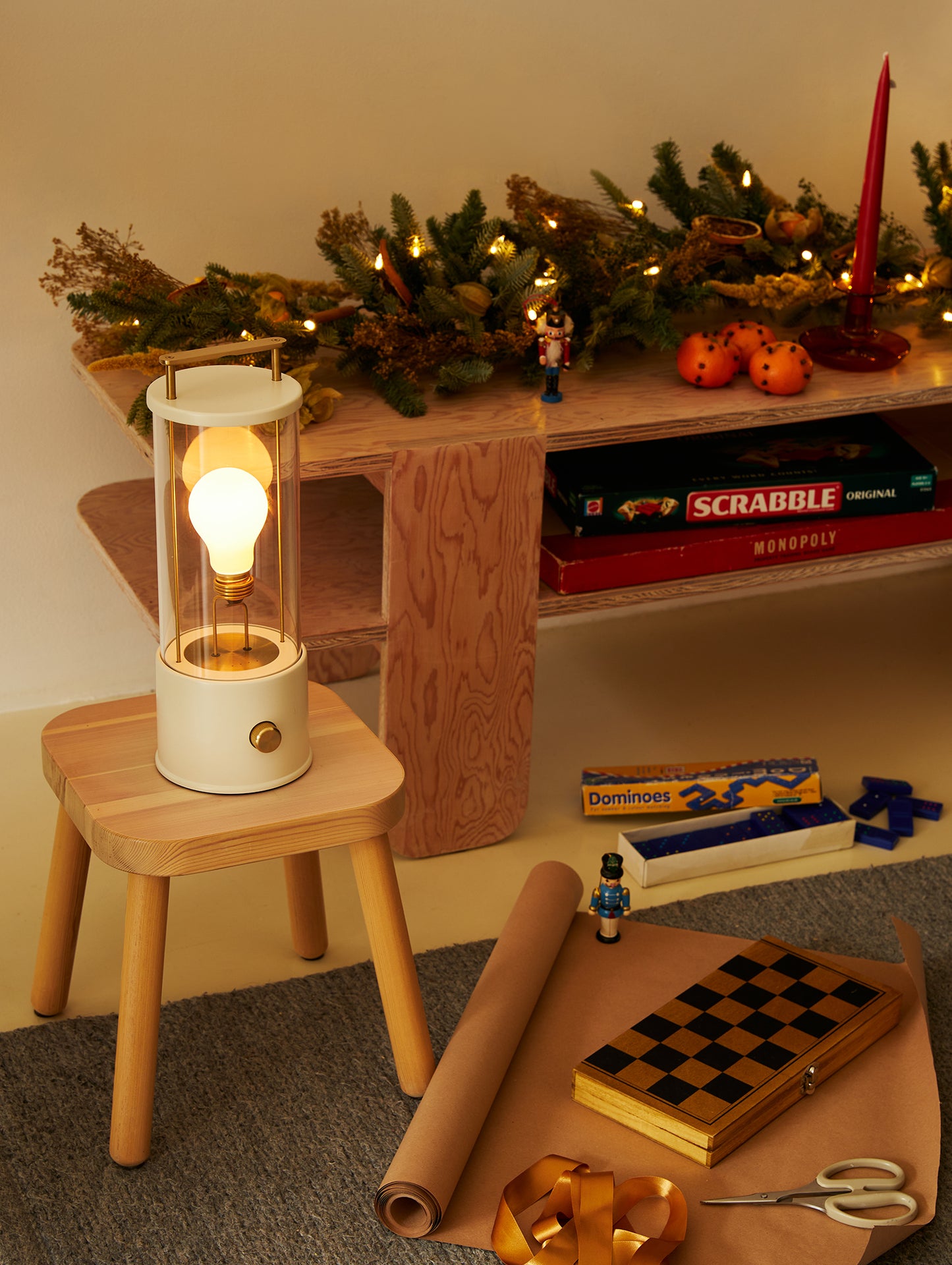 The Muse Portable Lamp in Candlenut White by Tala