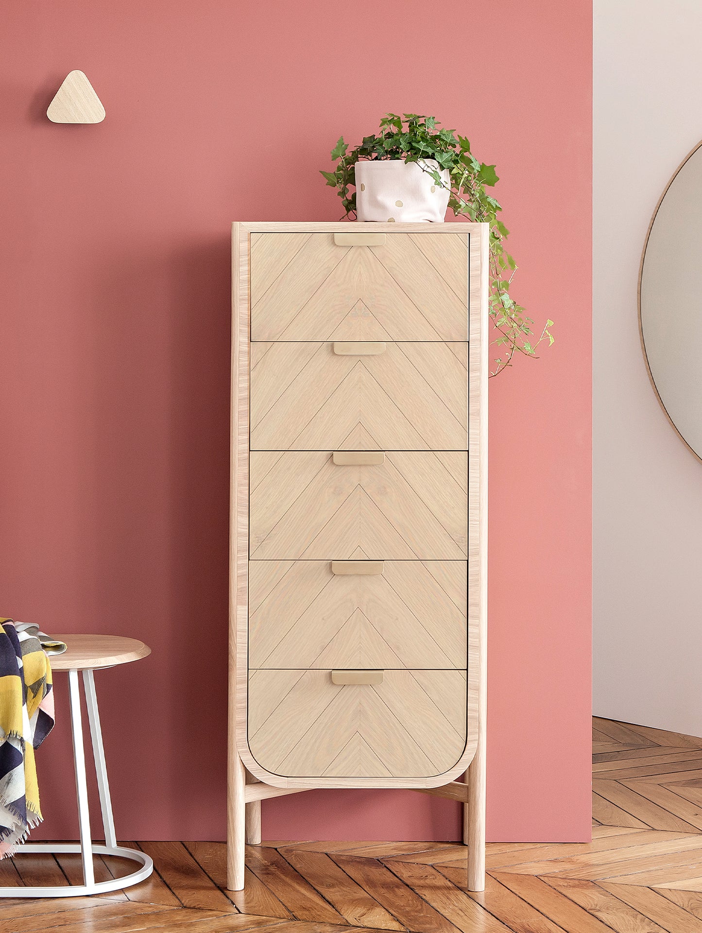 Marius Tall Chest of Drawers by Hartô - Natural Oak 