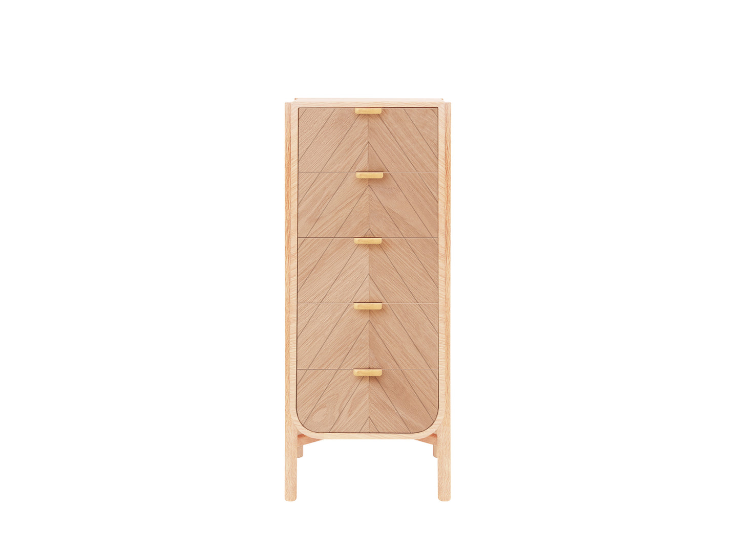 Marius Tall Chest of Drawers by Hartô - Natural Oak 