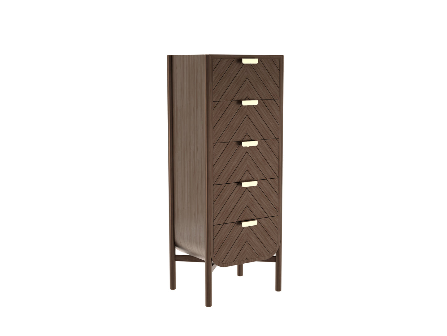 Marius Tall Chest of Drawers by Hartô - Walnut