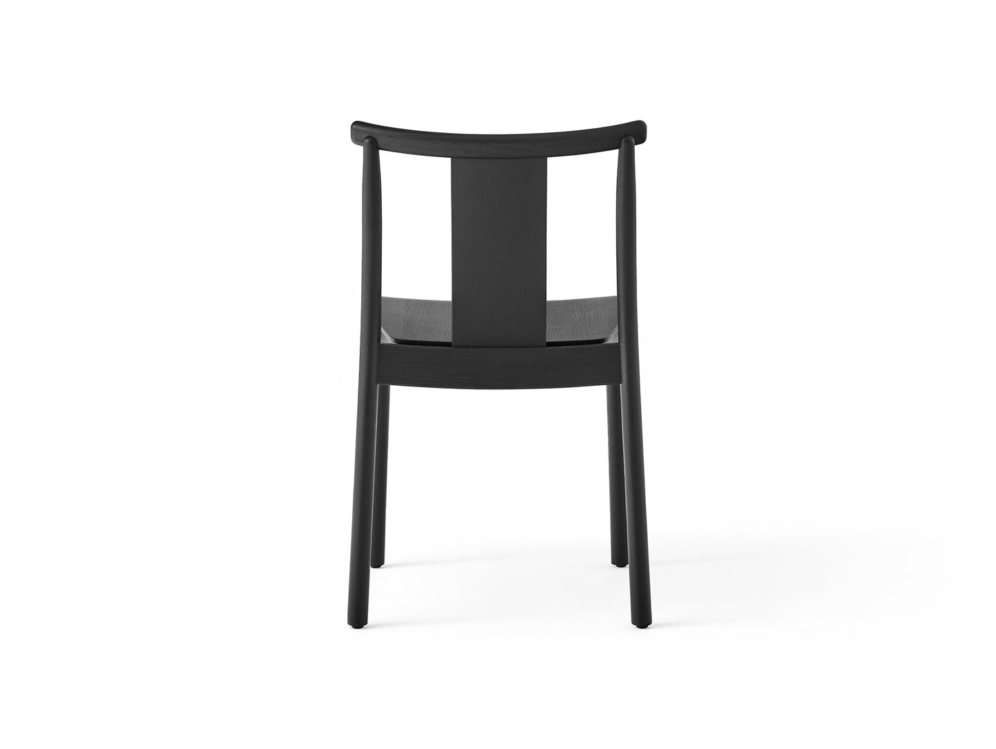 Merkur Dining Chair without Armrest by Menu - Black Lacquered Oak