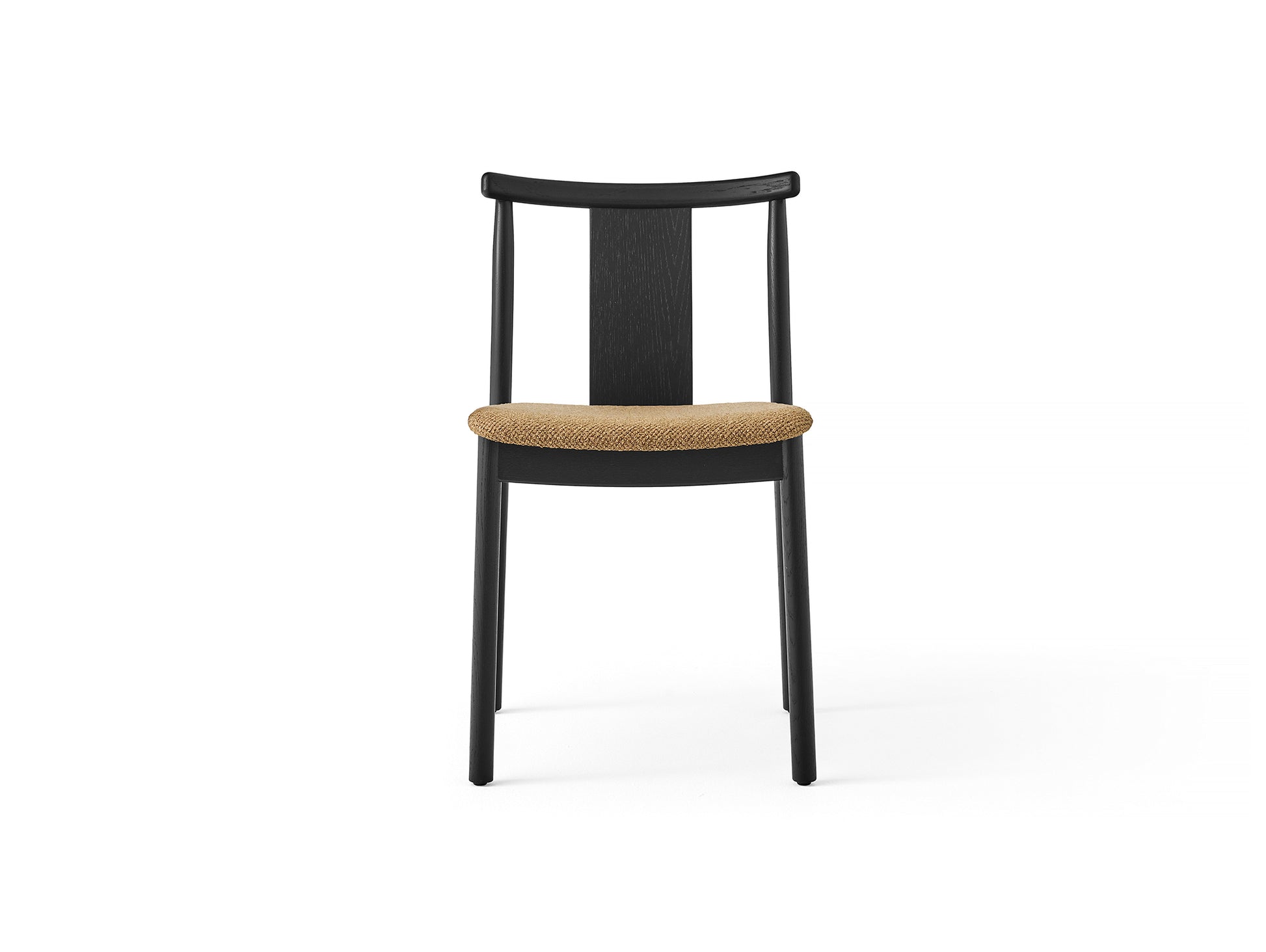 Merkur Dining Chair Upholstered by Menu - Without Armrest / Black Lacquered Oak / UK Boucle 05