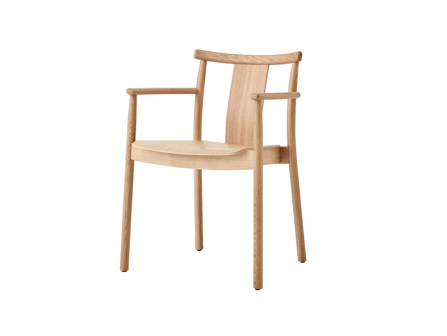 Merkur Dining Chair with Armrest by Menu - Lacquered Oak