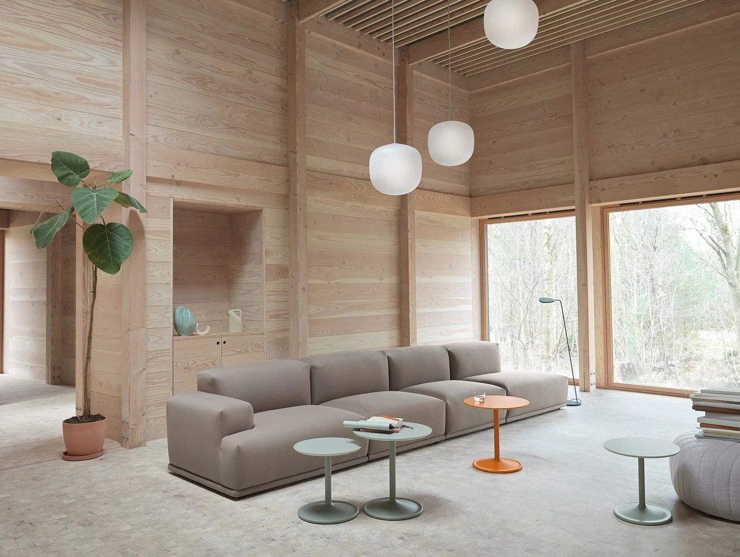Connect Modular Sofa by Muuto - Module A+D+D+G / Steelcut Trio 426