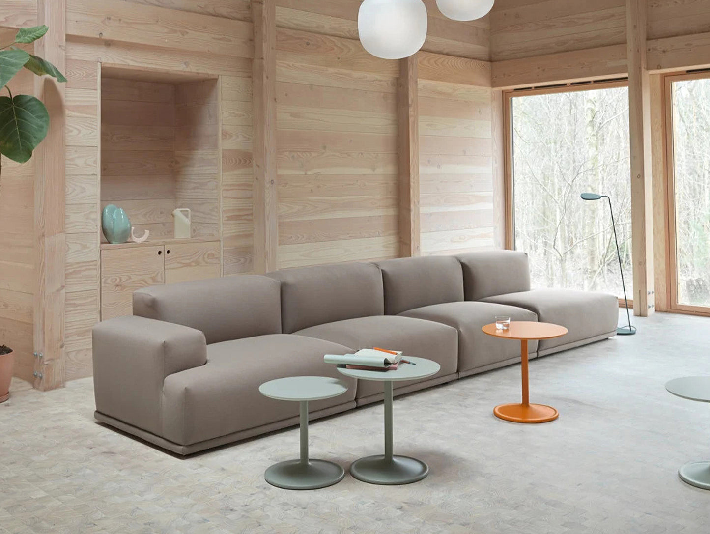Connect Modular Sofa by Muuto - Module A+D+D+G / Steelcut Trio 426
