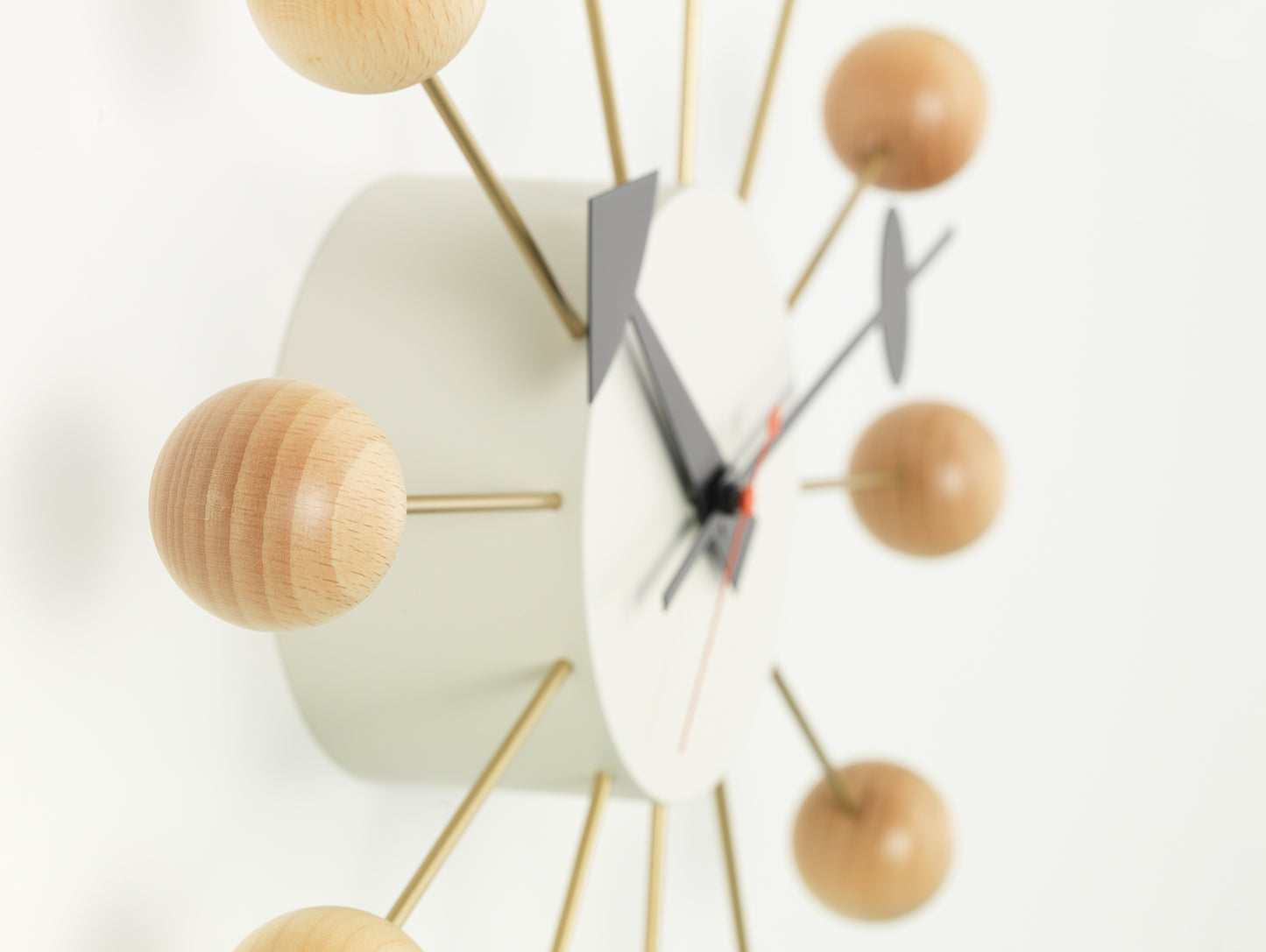 George Nelson Ball Wall Clock by Vitra - Beech