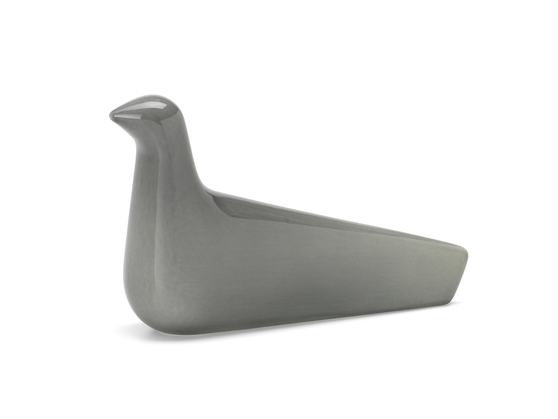 L'Oiseau Ceramic Bird by Vitra - Grey / Gloss Finish