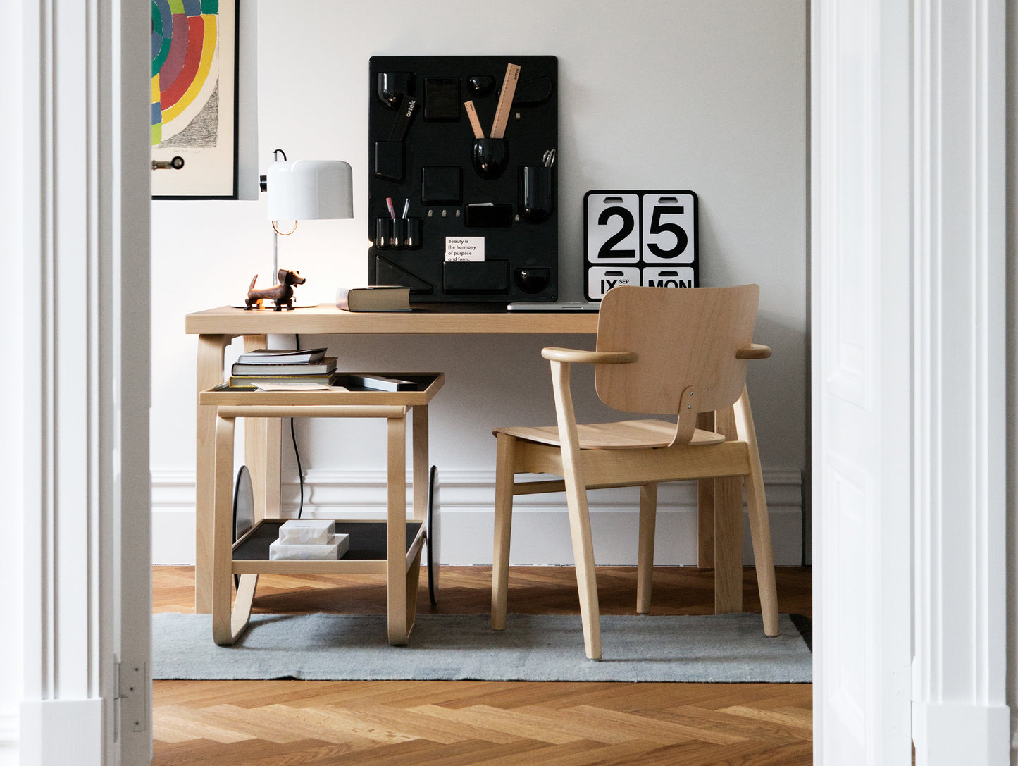 Domus Chair by Artek - Clear Lacquered Birch