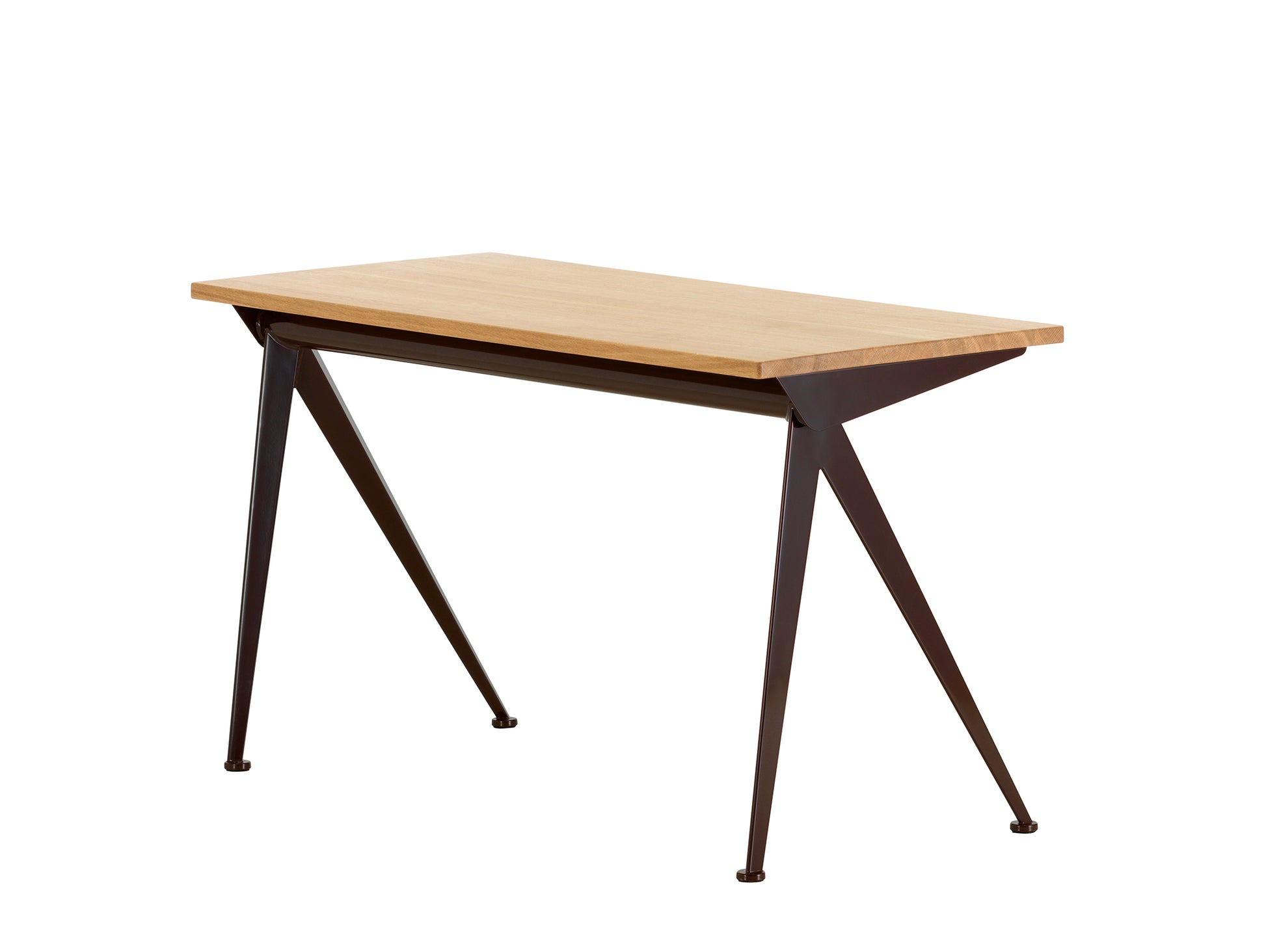 Compas Direction by Vitra - 125 x 70 cm / Oiled Oak Tabletop / Deep Black Base