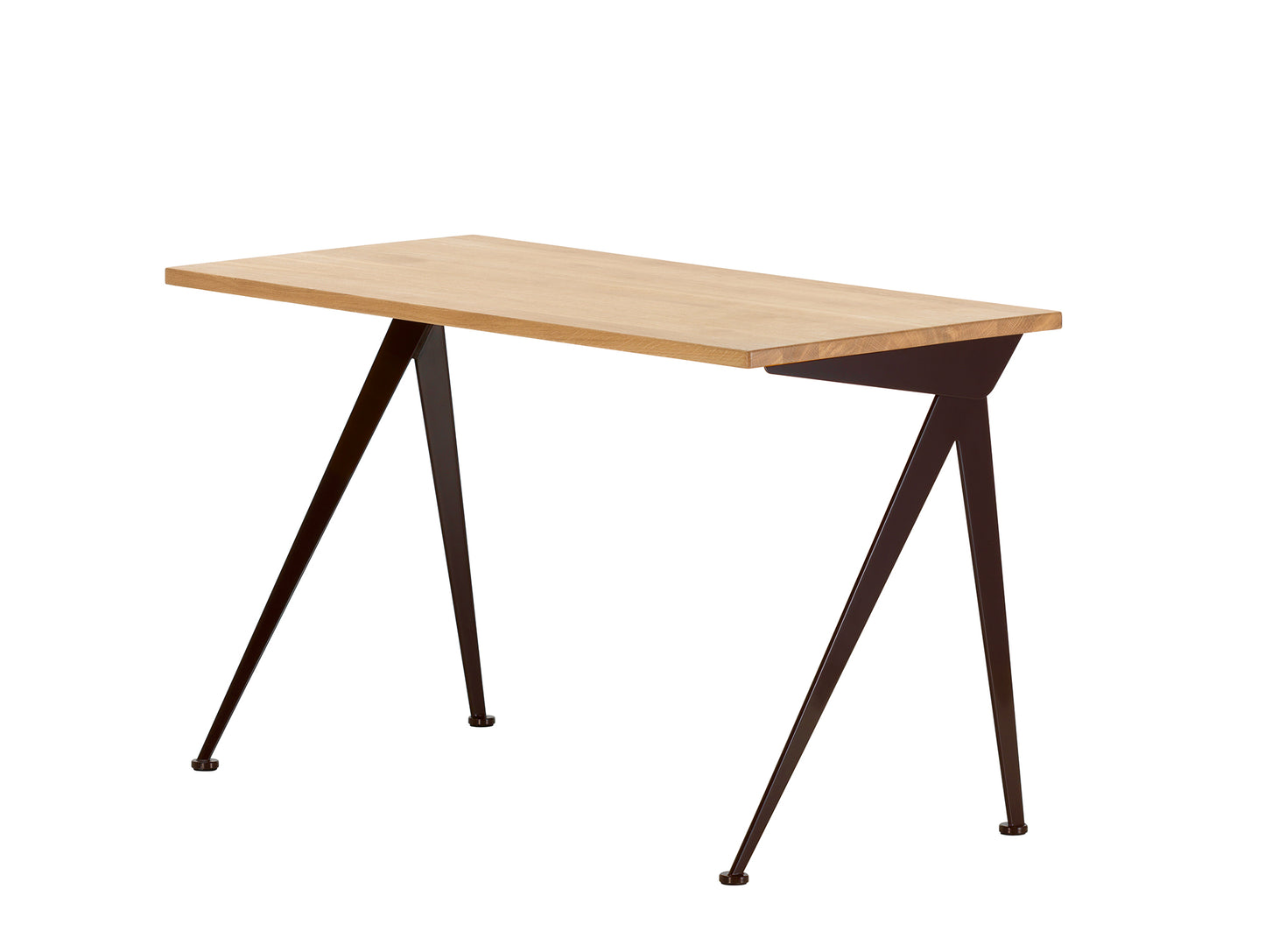 Compas Direction by Vitra - 125 x 70 cm / Oiled Oak Tabletop / Deep Black Base