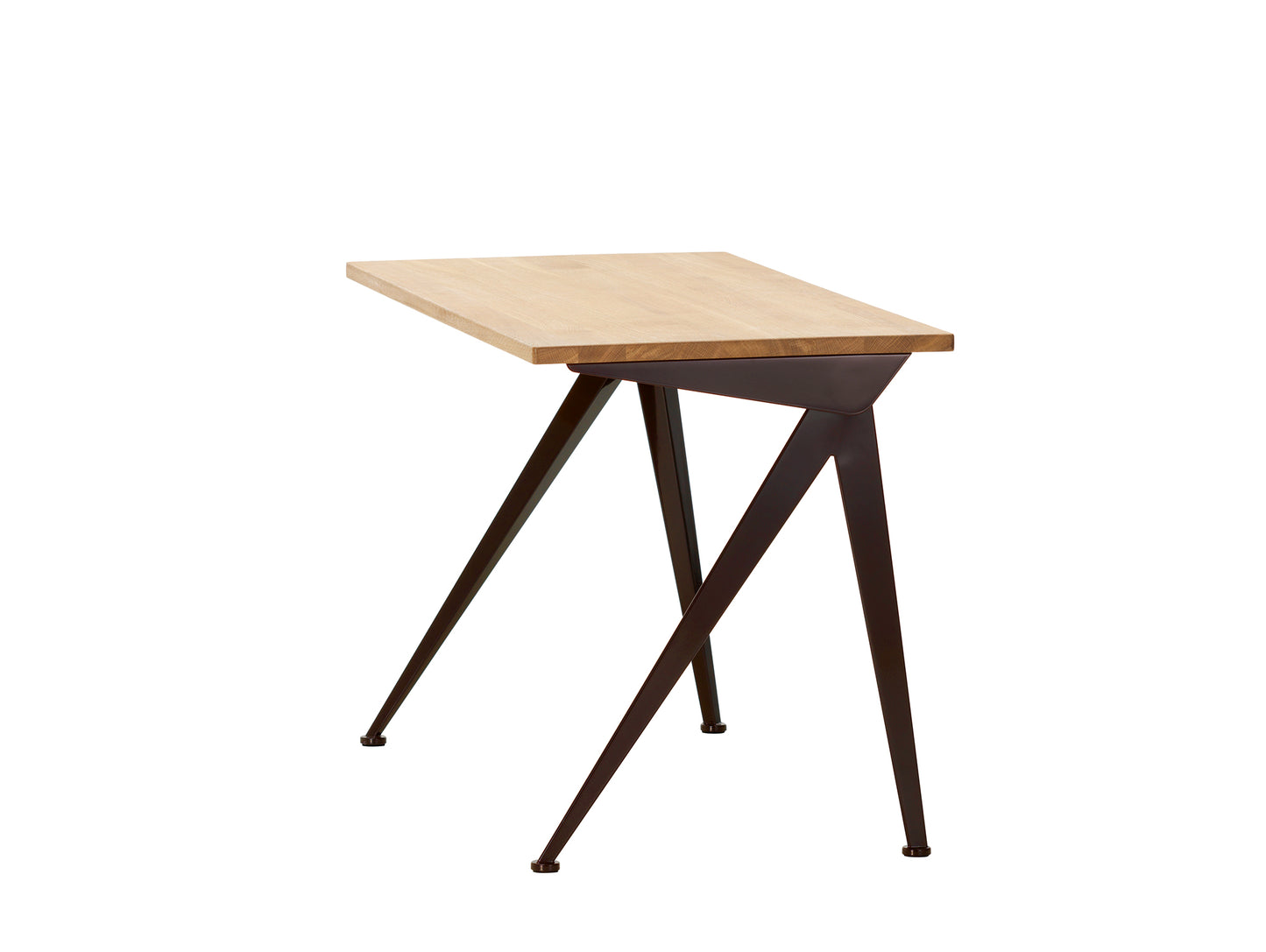 Compas Direction by Vitra - 125 x 70 cm / Oiled Oak Tabletop / Deep Black Base