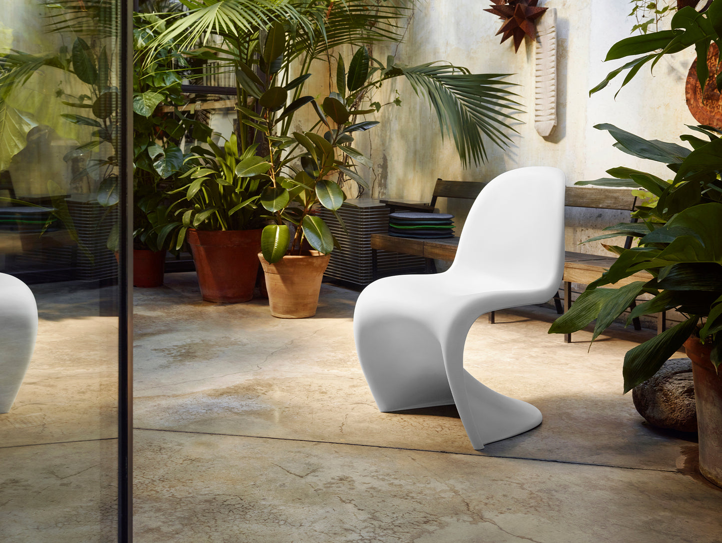White Panton Chair by Vitra