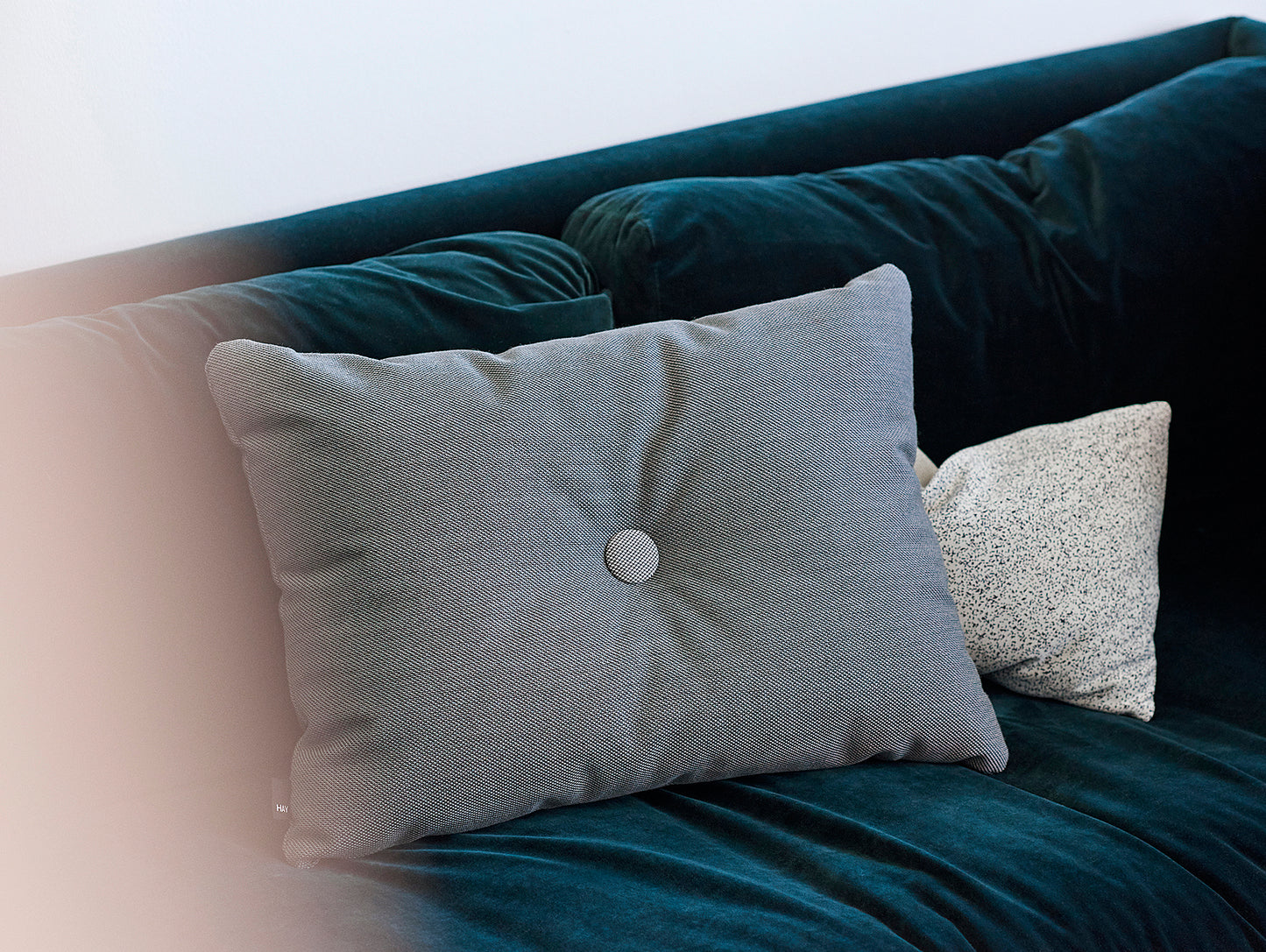 1 Dot Dark Grey Steelcut Trio Dot Cushion by HAY