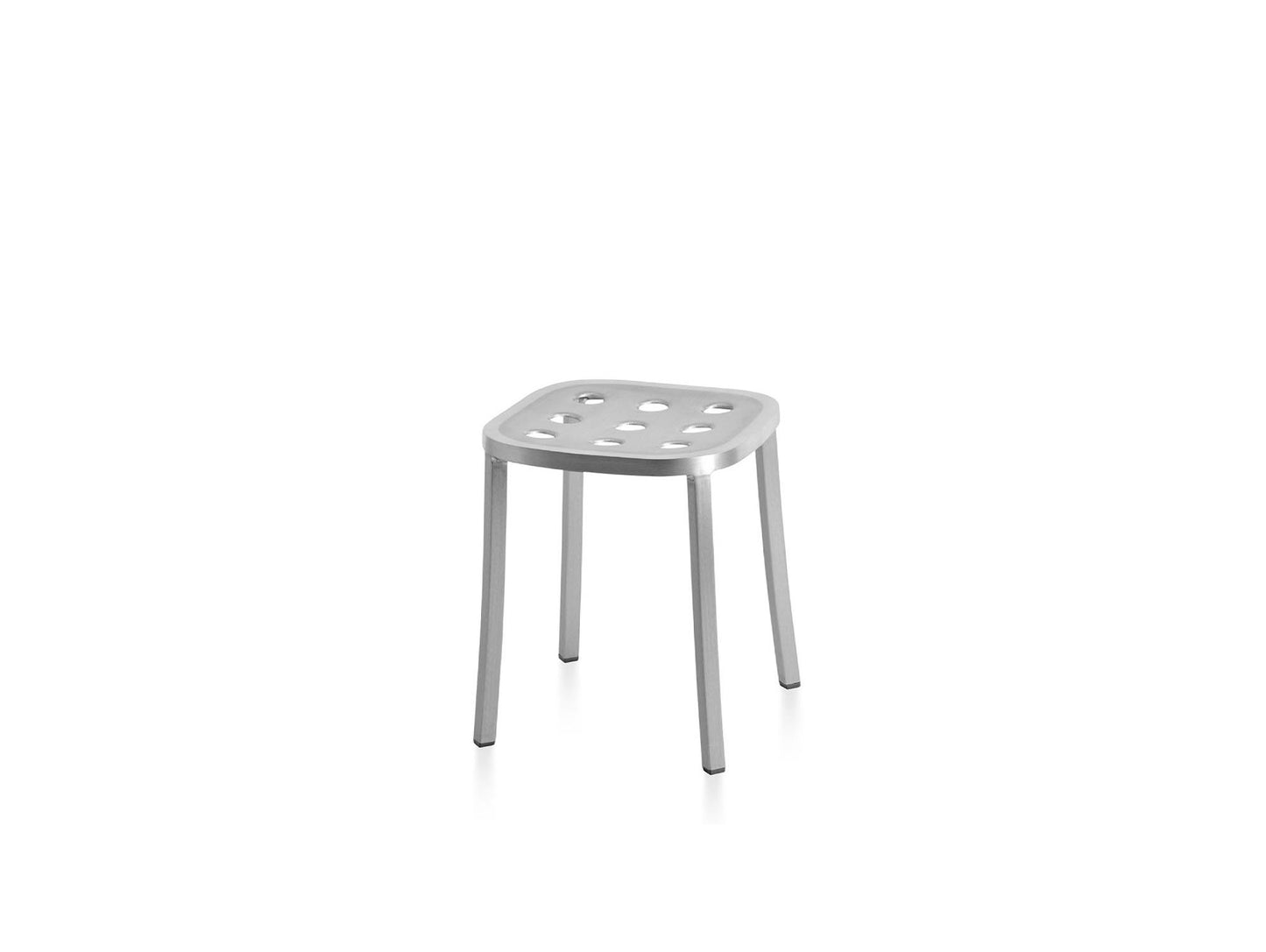 1 Inch All Aluminium Low Stool by Emeco