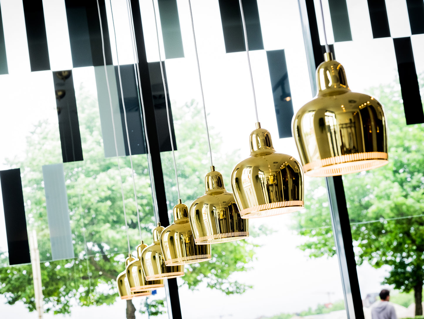 A330S Golden Bell Pendant Light by Artek - Brass