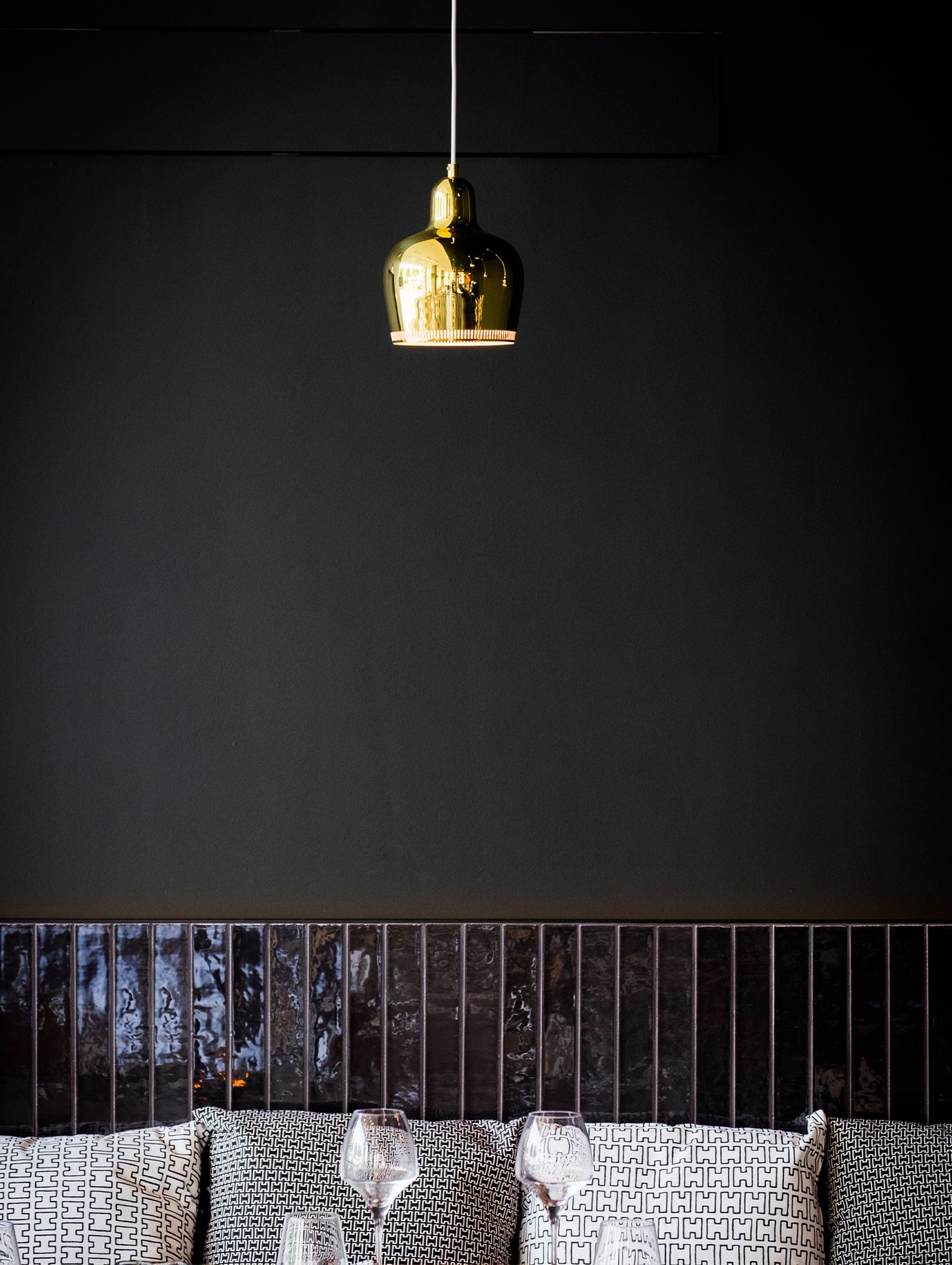 A330S Golden Bell Pendant Light by Artek - Brass