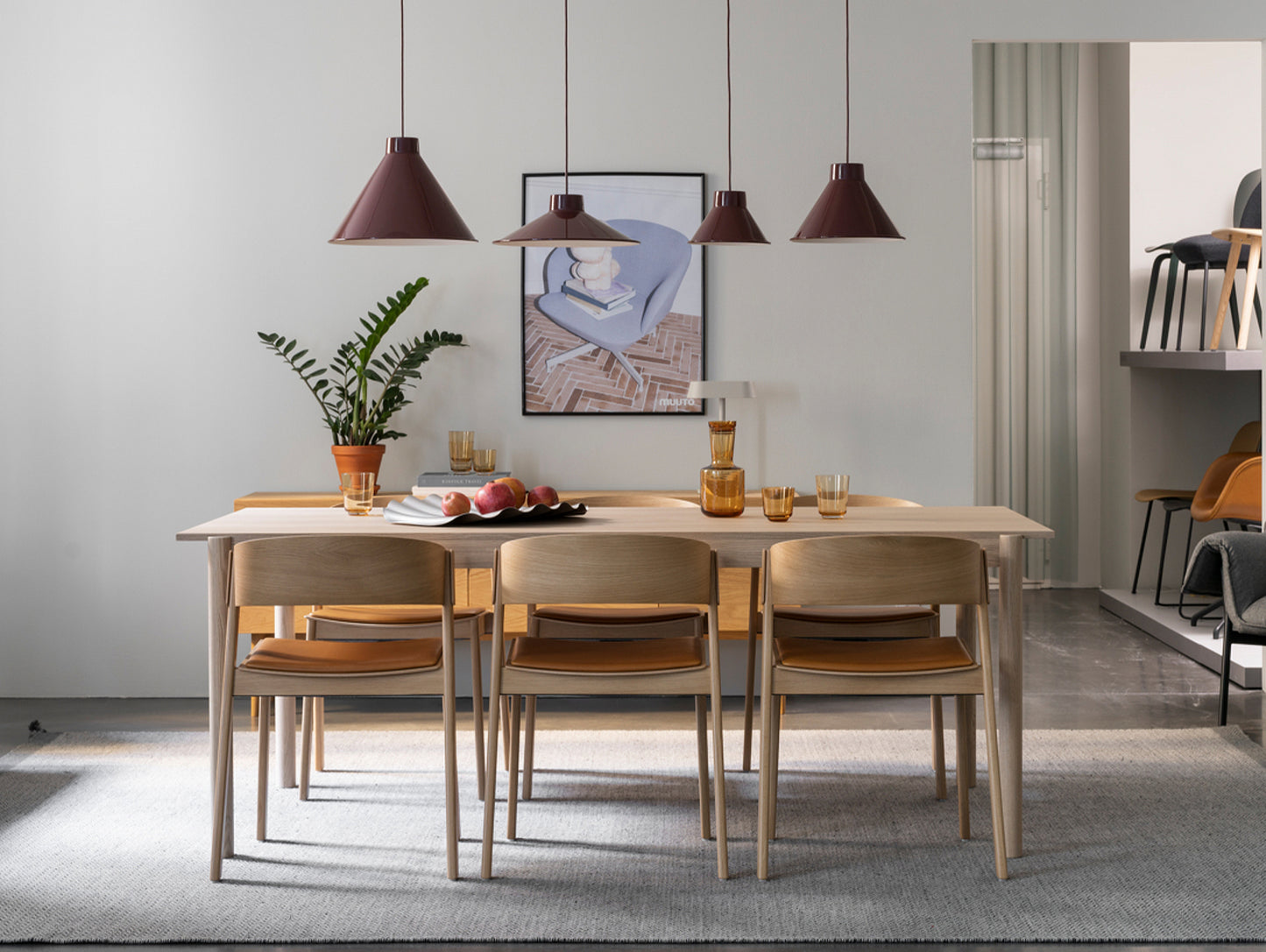 Top Pendant Lamp by Muuto - Deep Red Colour
